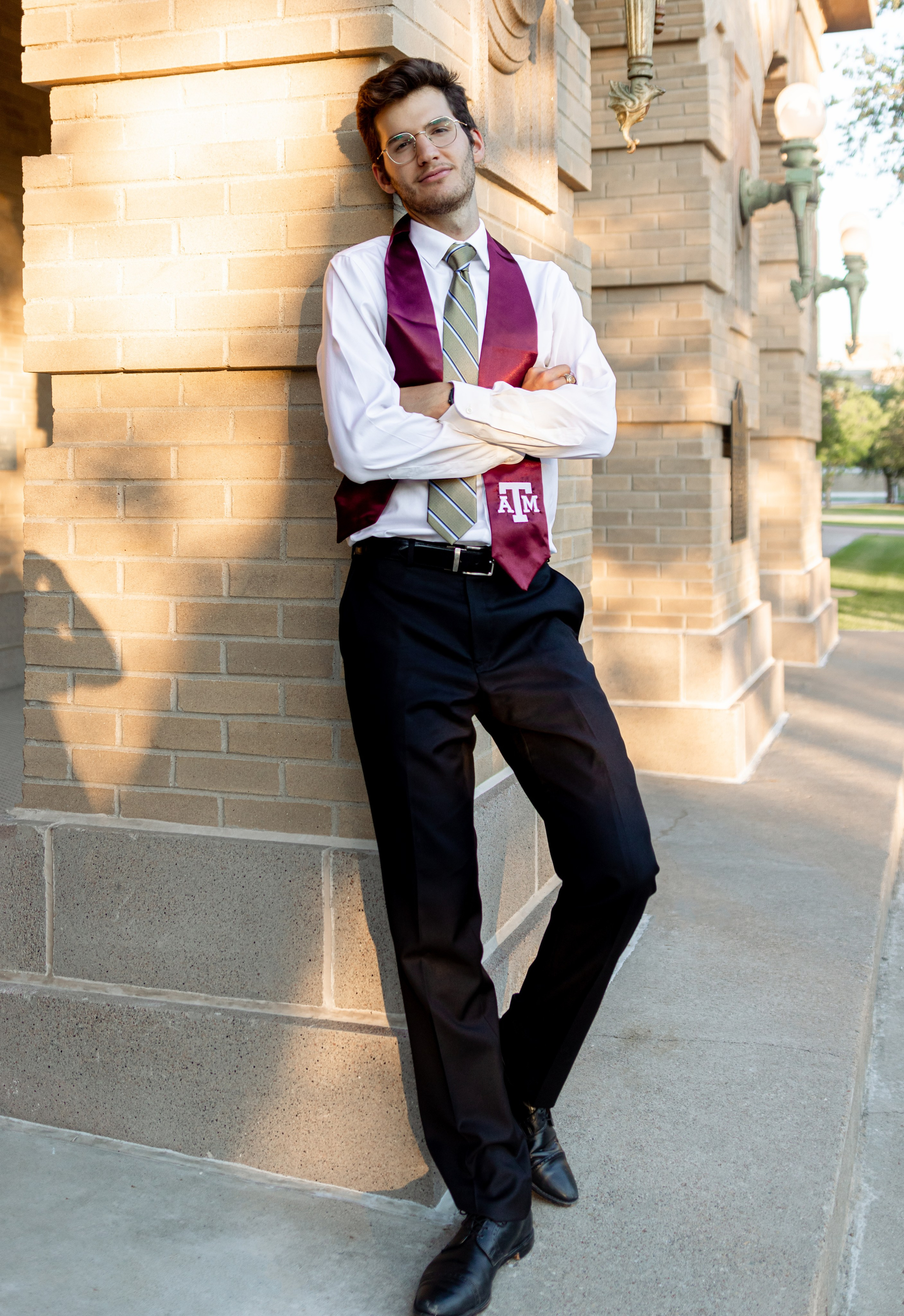 John-David's senior photoshoot at Texas A&M University