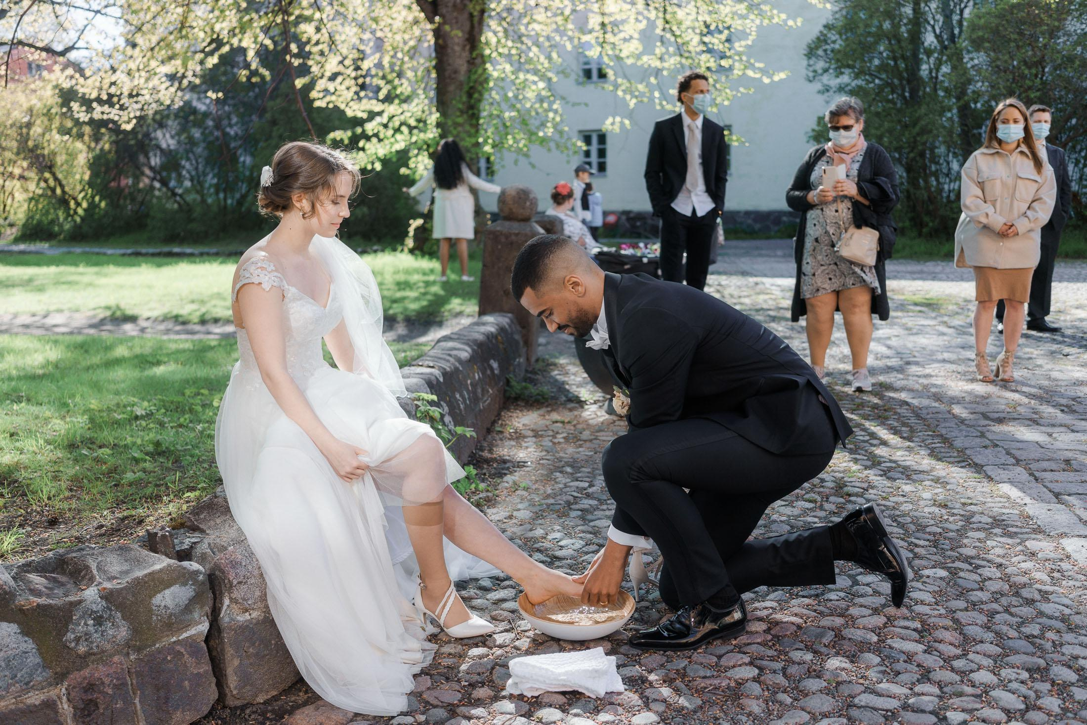 Hääkuvaus Suomenlinnan Upseerikerho