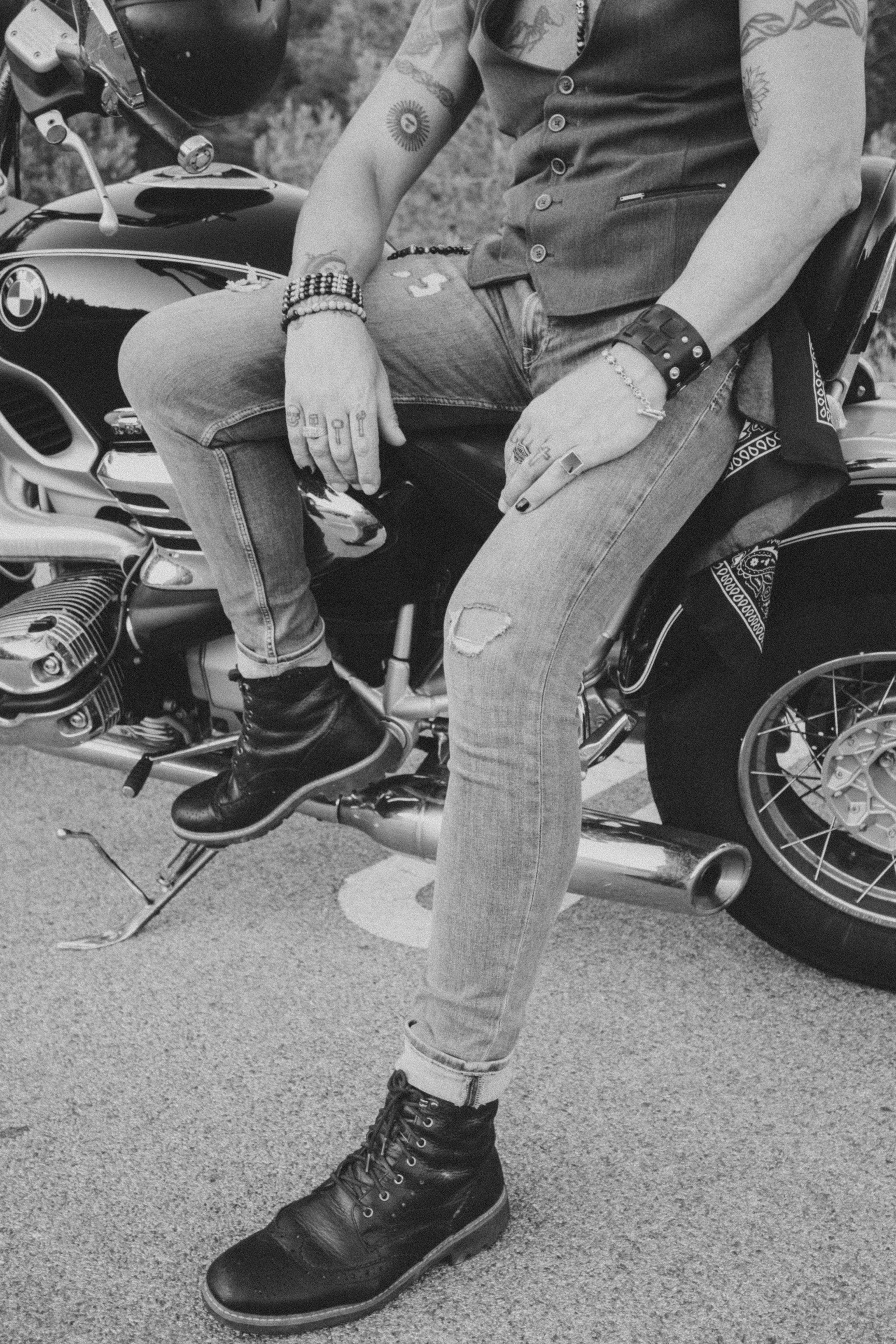 Фотосессия пары на мотоцикле. Профессиональная фотосъемка в Калафелле — Елена Медведева