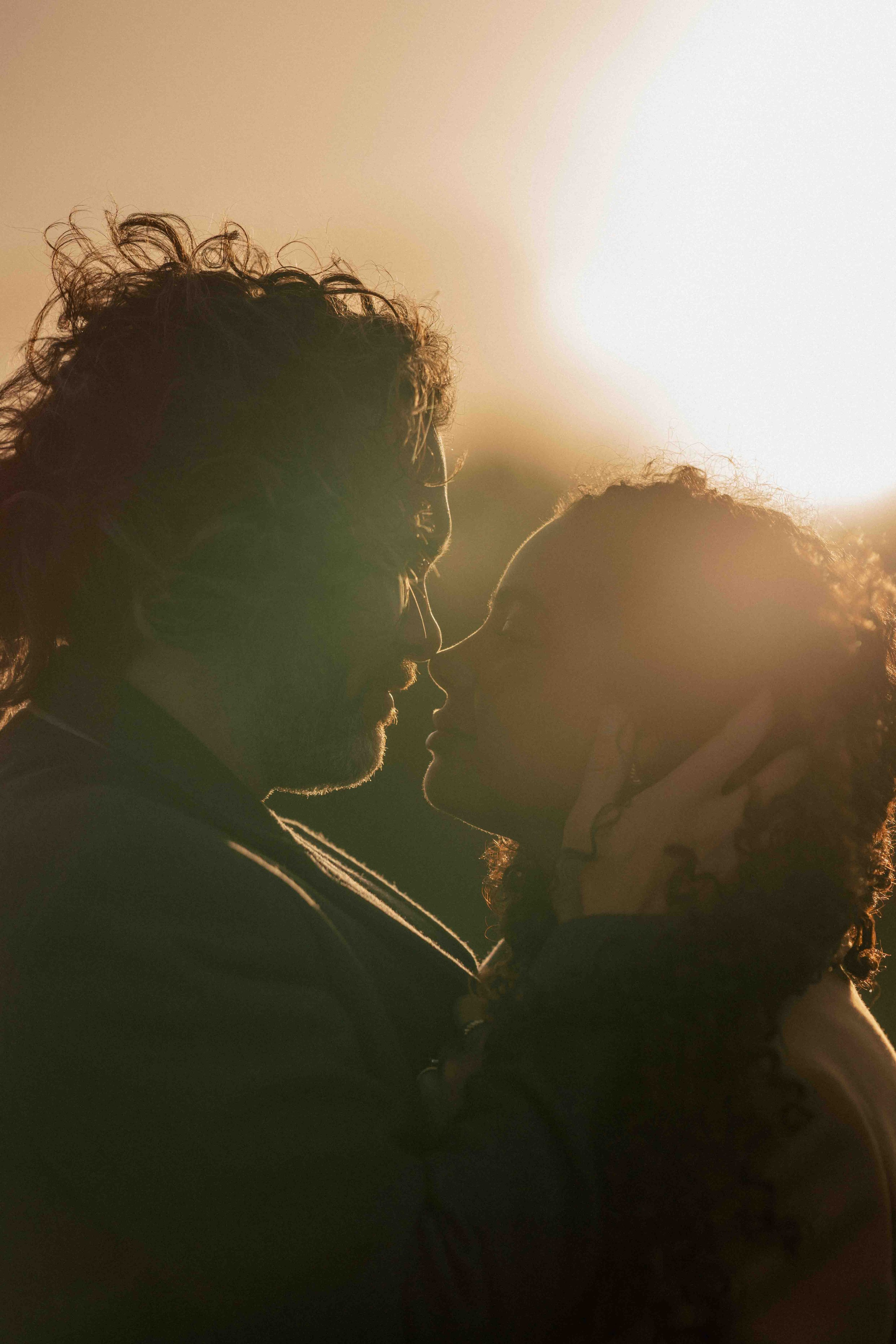 intimate couple moment seven sisters engagement photos uk seaside