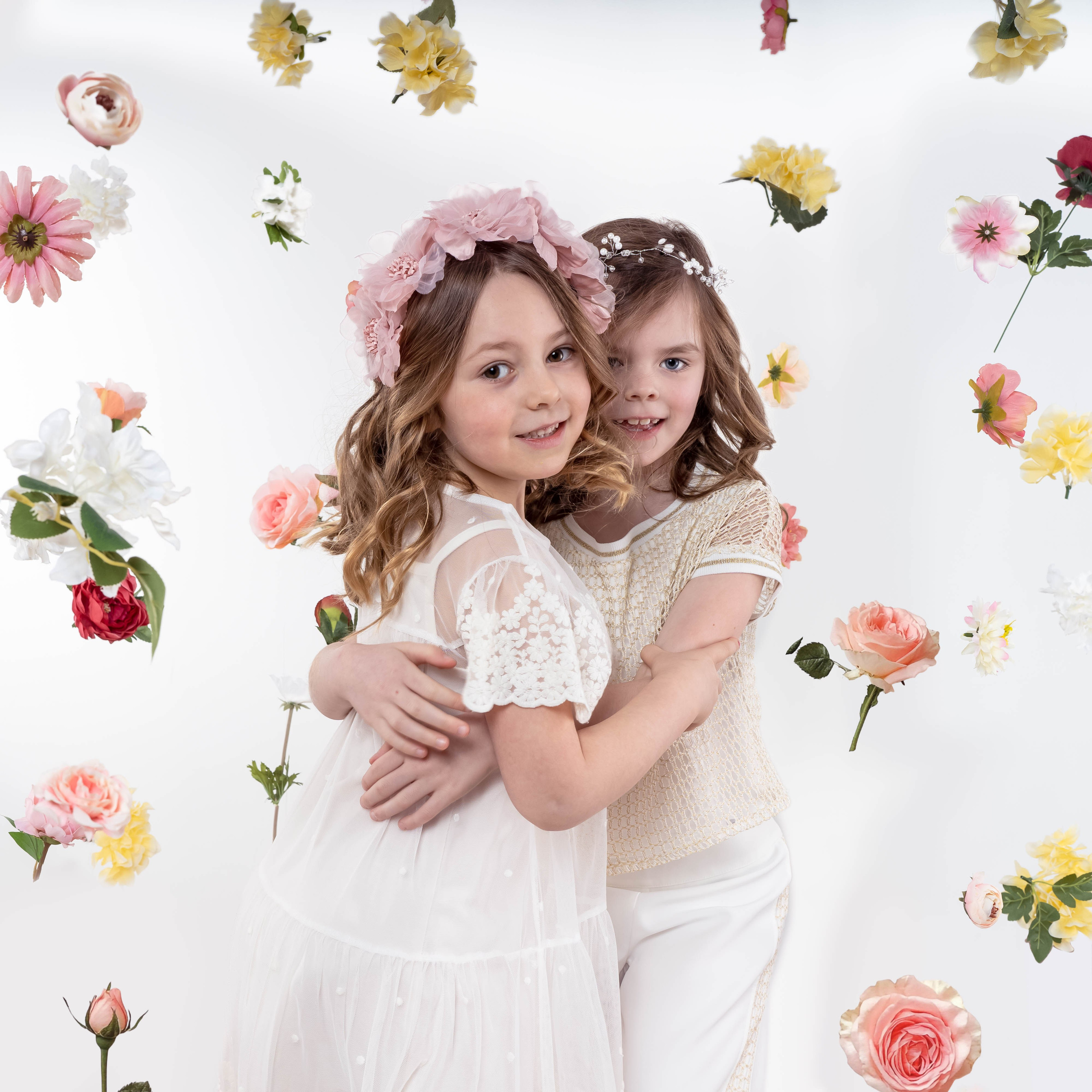 Kids-models Tiana en Tess. Tatyana Van Hedent een fotograaf te Zele, Oost-Vlaanderen