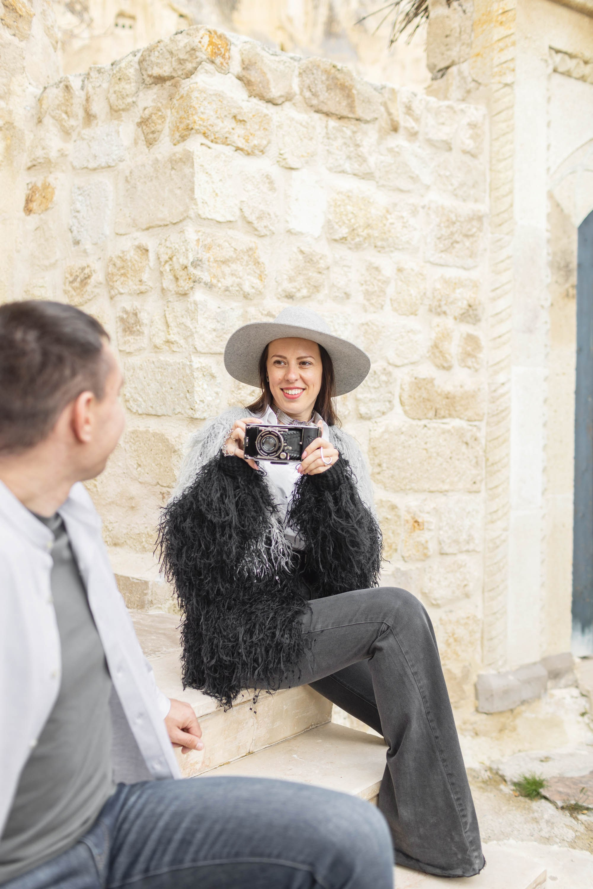 Stylish Photoshoot in the Charming Streets and Valleys of Cappadocia. Julia Ganch I Fashion Wedding Photography I Cappadocia Turkey