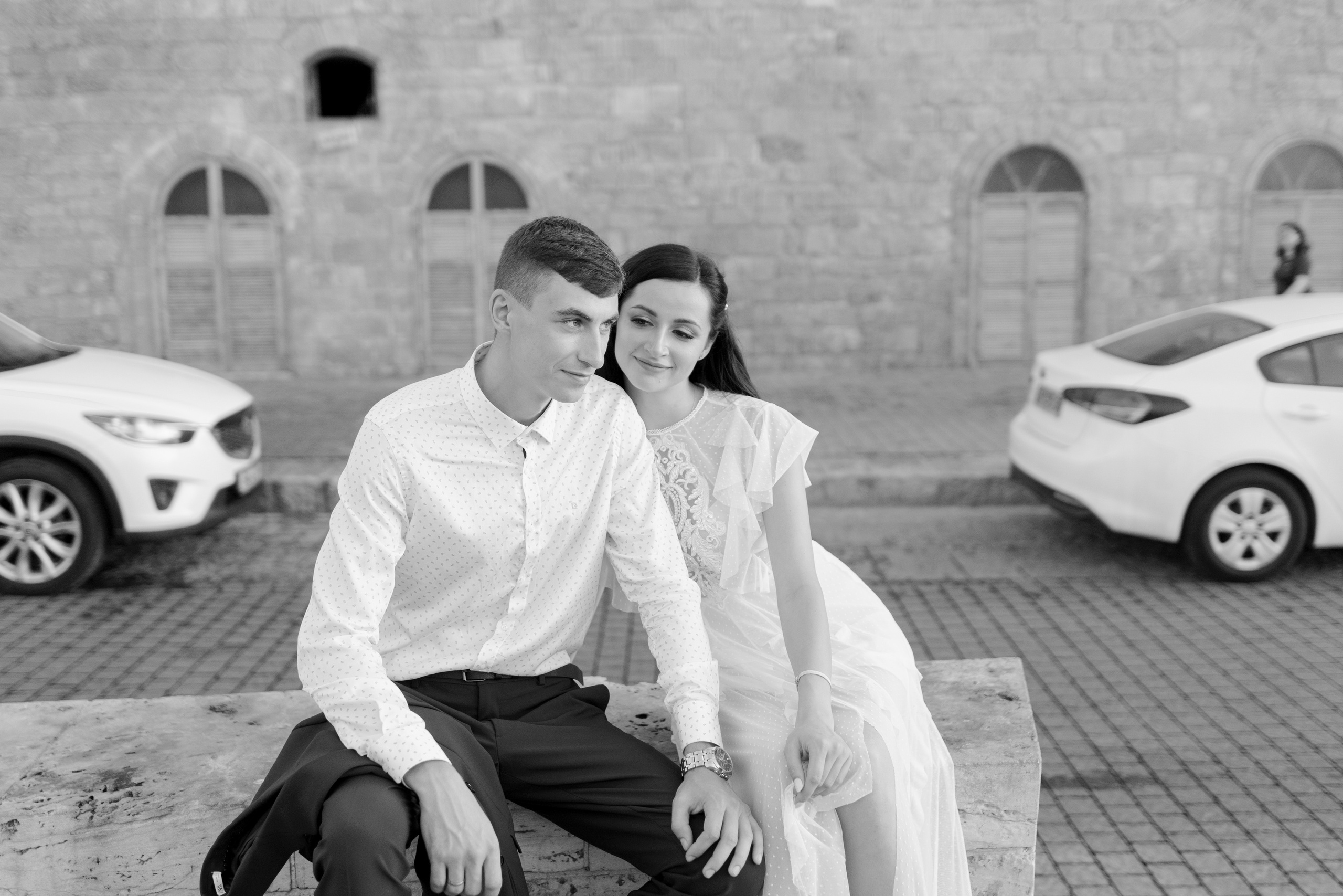 Свадебная прогулка в старом городе Яффо, Настя и Артем. Фотограф и видеограф в Португалии