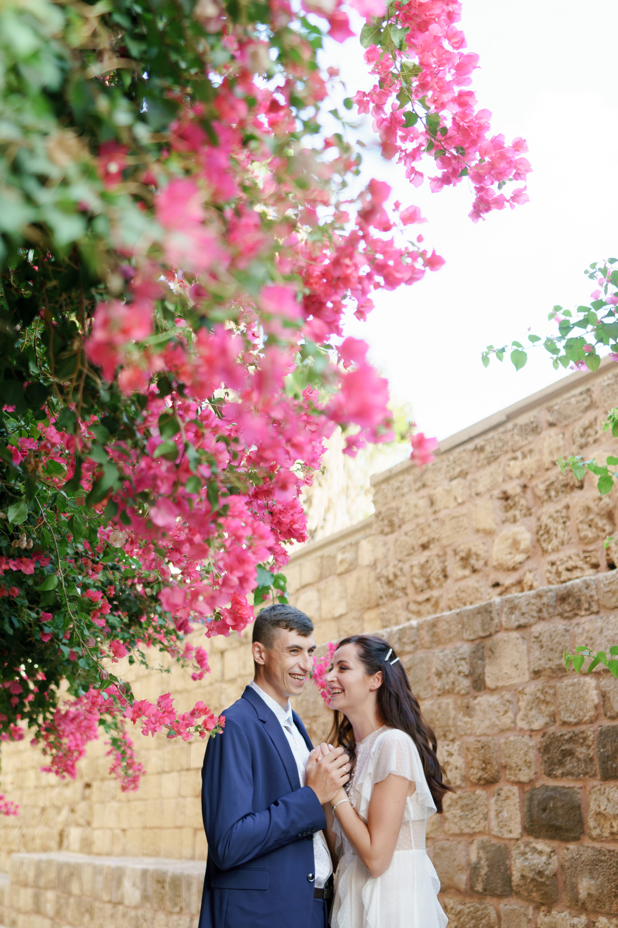 Свадебная прогулка в старом городе Яффо, Настя и Артем. Фотограф и видеограф в Португалии
