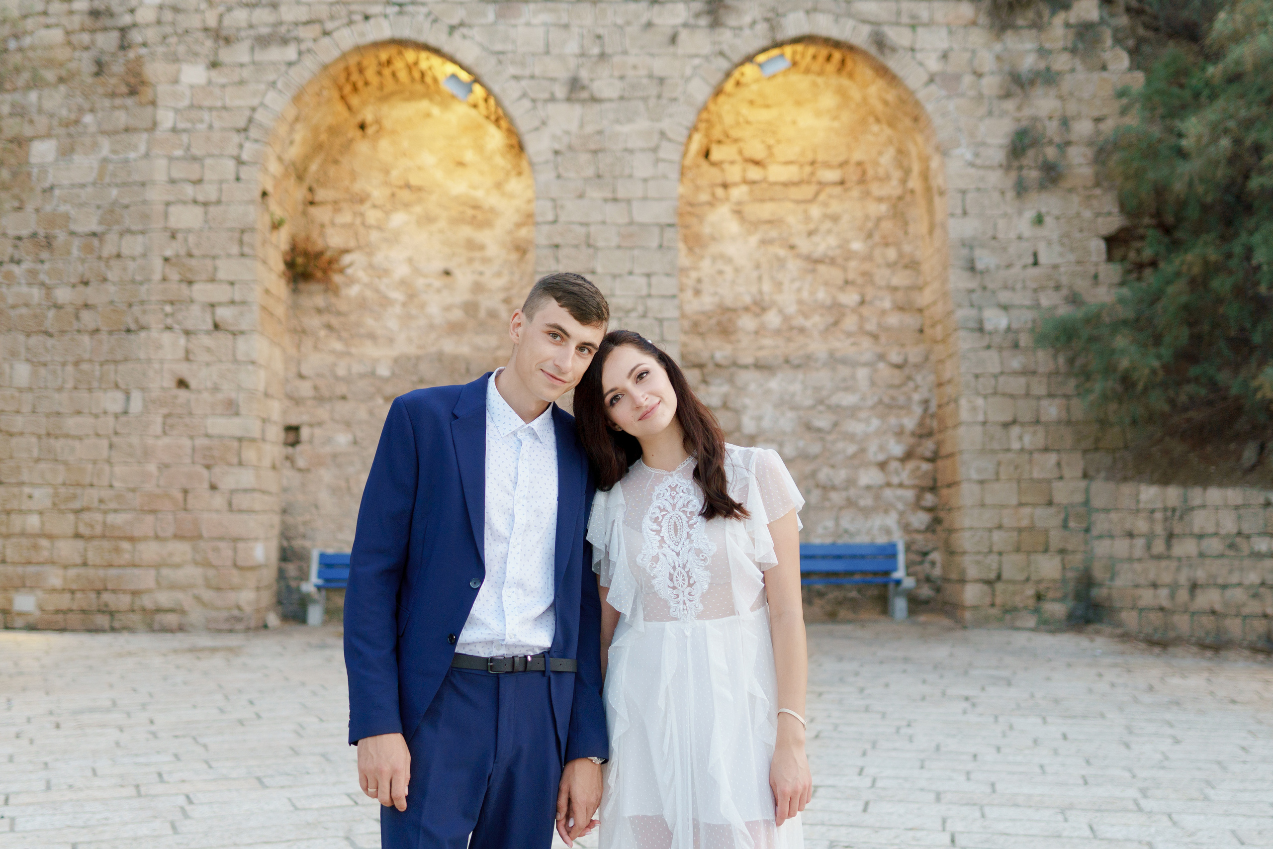 Свадебная прогулка в старом городе Яффо, Настя и Артем. Фотограф и видеограф в Португалии