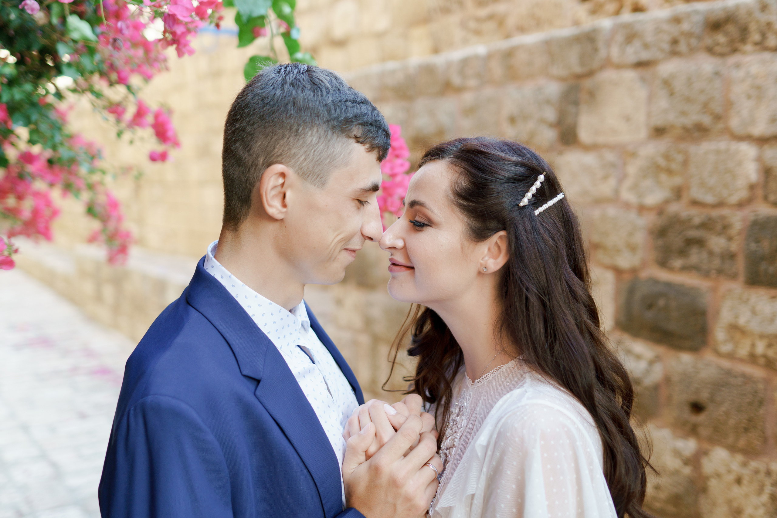 Свадебная прогулка в старом городе Яффо, Настя и Артем. Фотограф и видеограф в Португалии