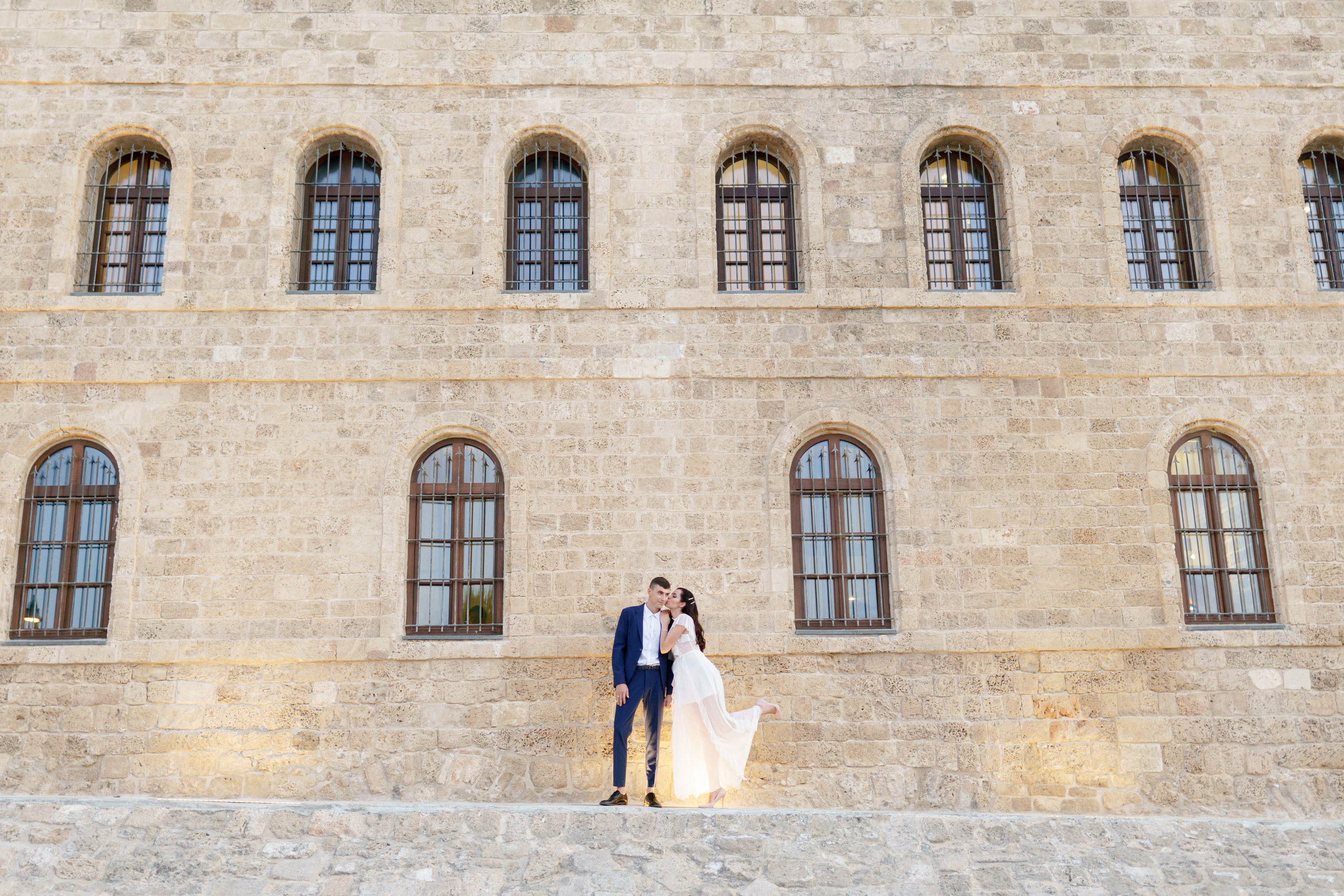 Свадебная прогулка в старом городе Яффо, Настя и Артем. Фотограф и видеограф в Португалии