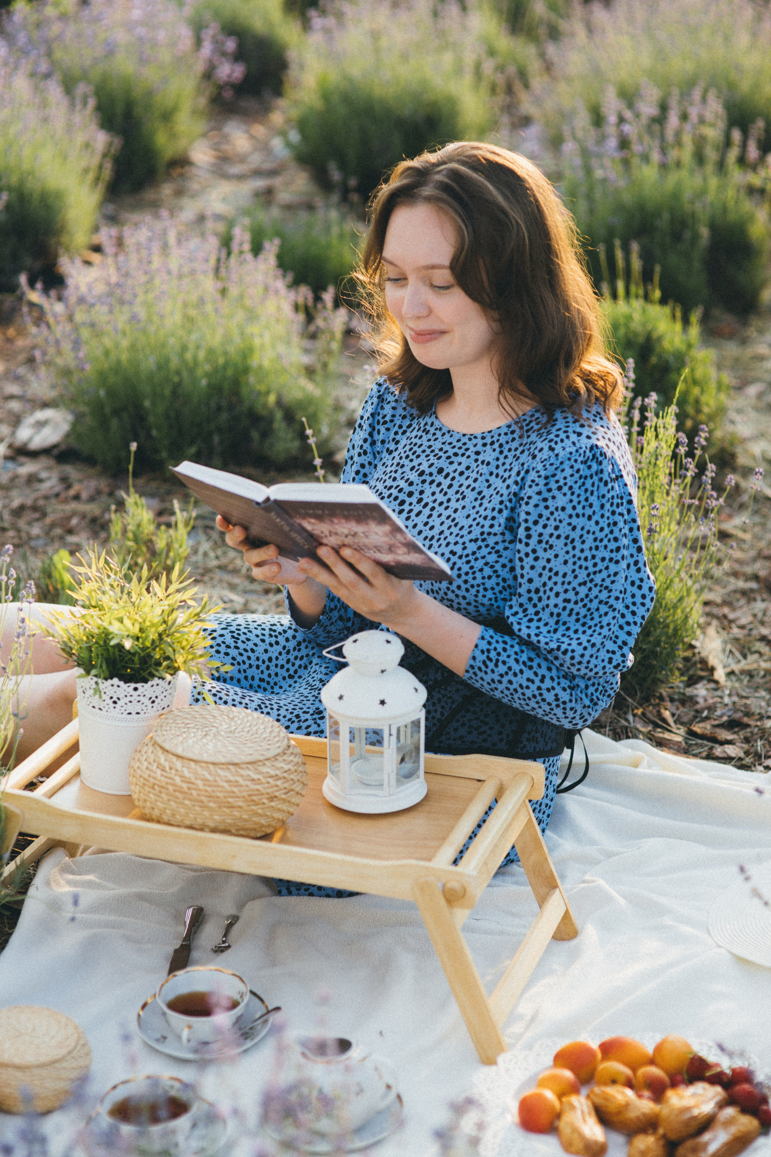 Lavender field. Photographer Anna Curly | Weddings and Events in Dubai