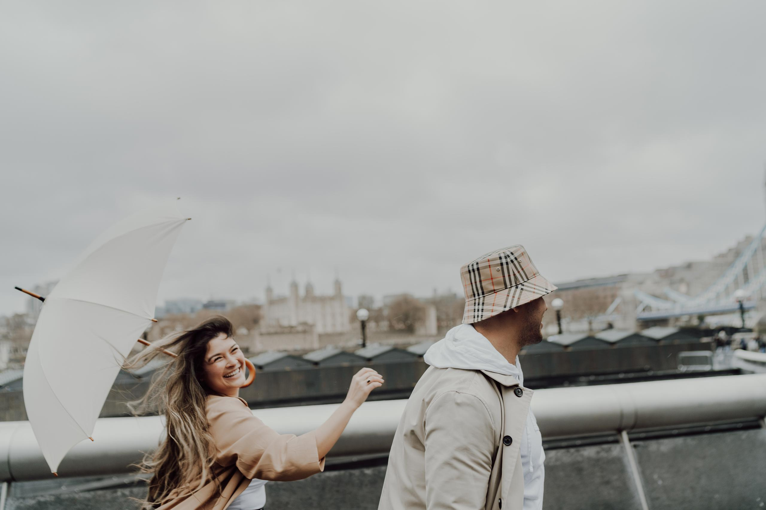 Rainy photo walk by Tower Bridge