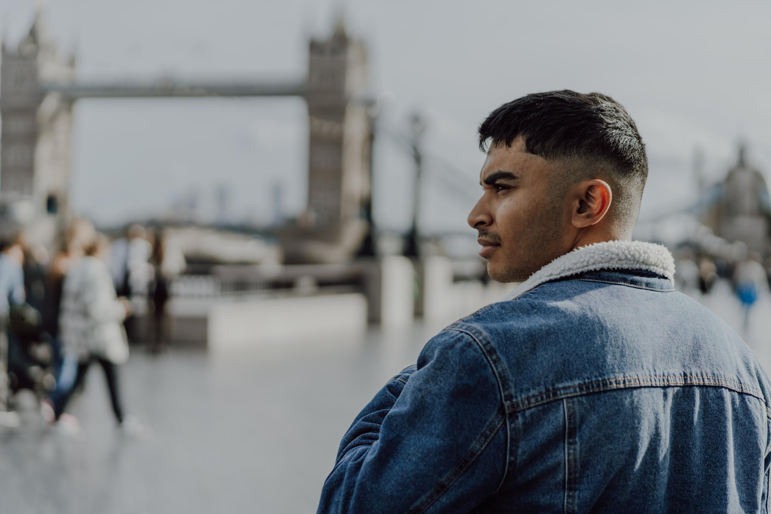 Portrait session by Tower Bridge. London portrait and family photographer
