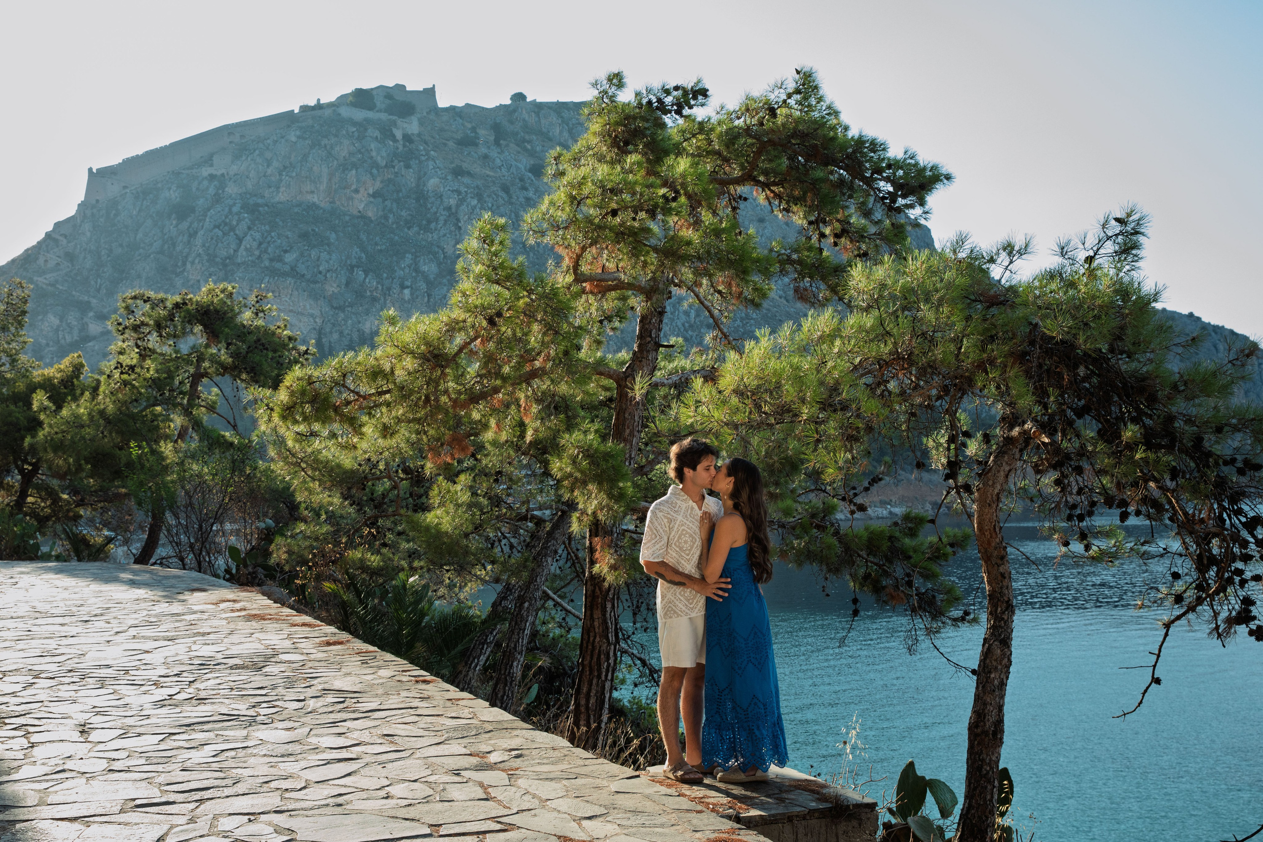 Evan & Sofia (USA). Photographer Anya Khasapi. Nafplio, Greece