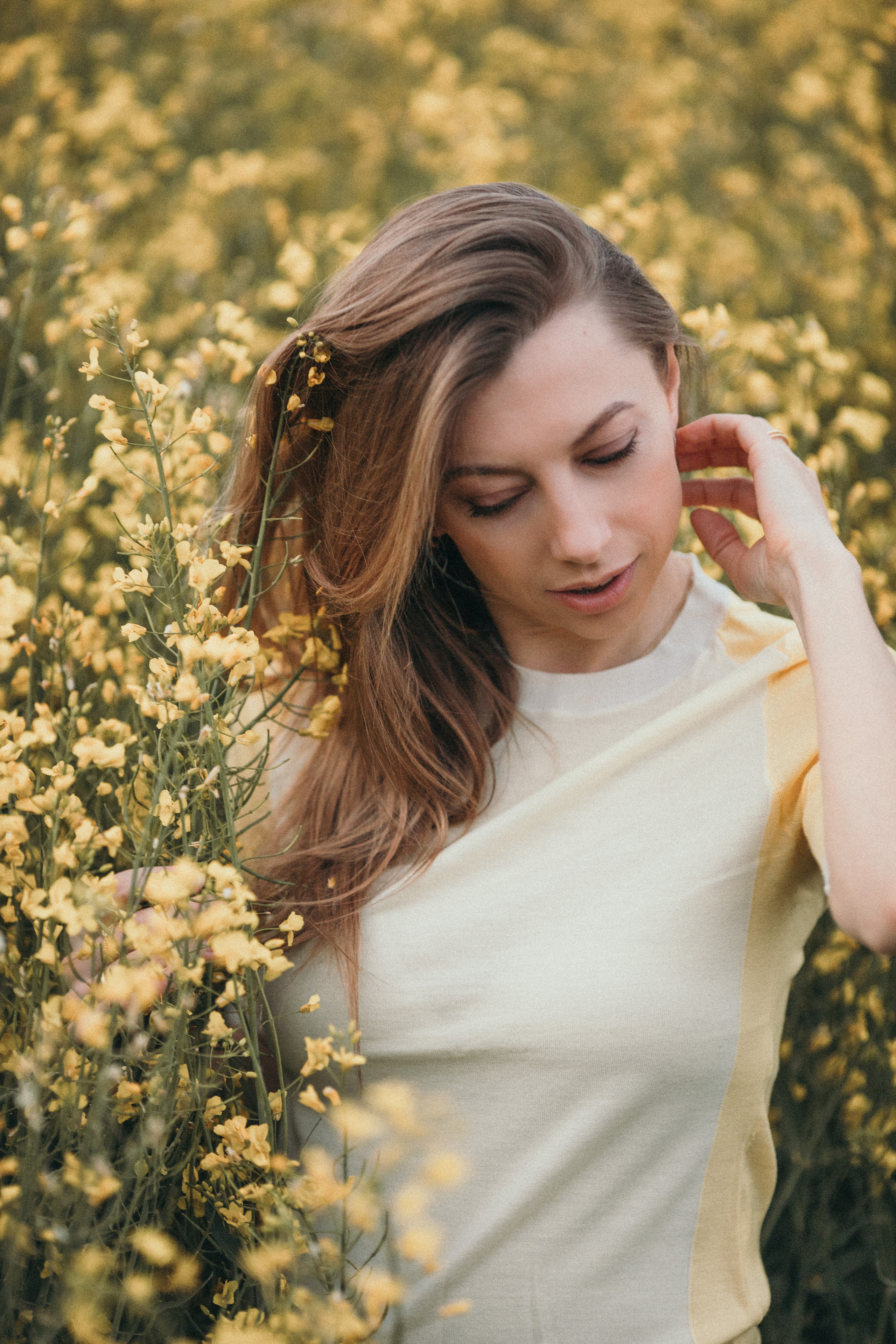 Blühende Rapsfelder im Frühling. Kristina Podolyakova - Fotografin in Ludwigsburg