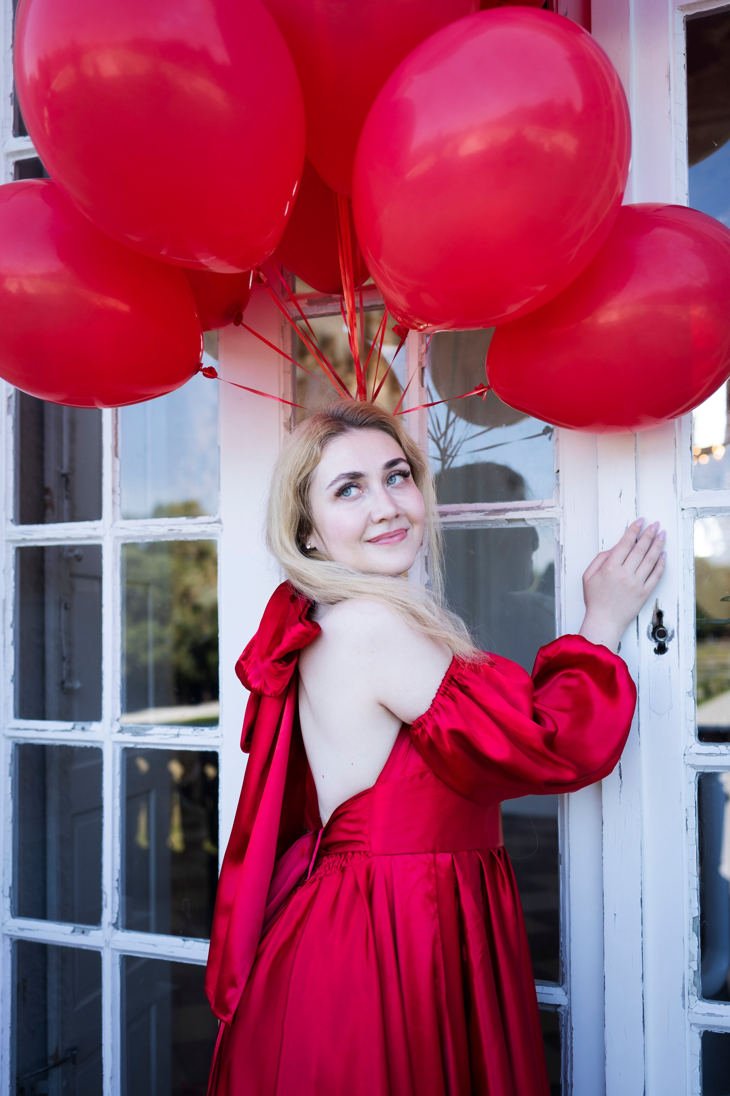 Shopoting with balloons. Photographer in Munich