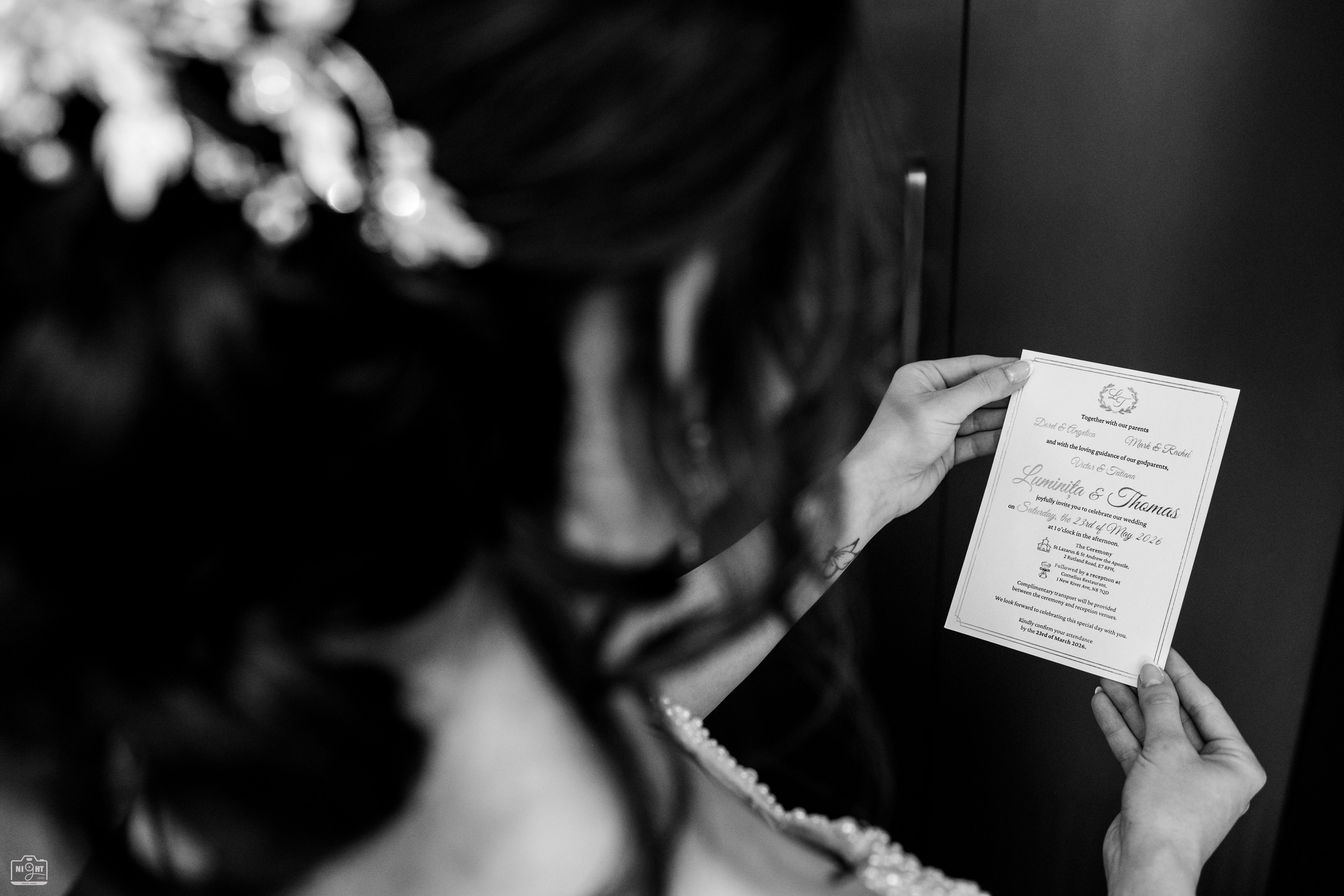 THOMAS & LUMINITA. WEDDING PHOTO & VIDEO LONDON, UK — NIGHT LENS