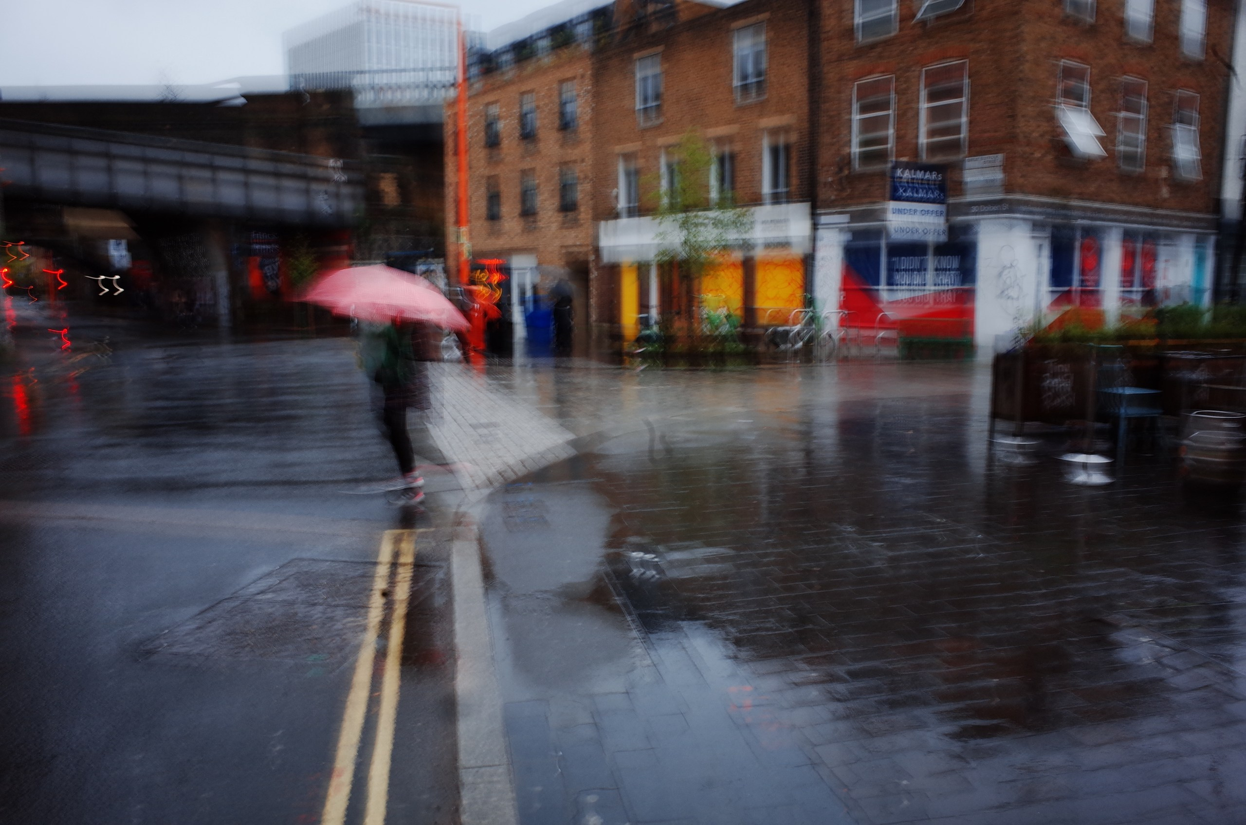 English (not yet summer) rain. Victoria Dini. Art photography in London / Folkestone, UK