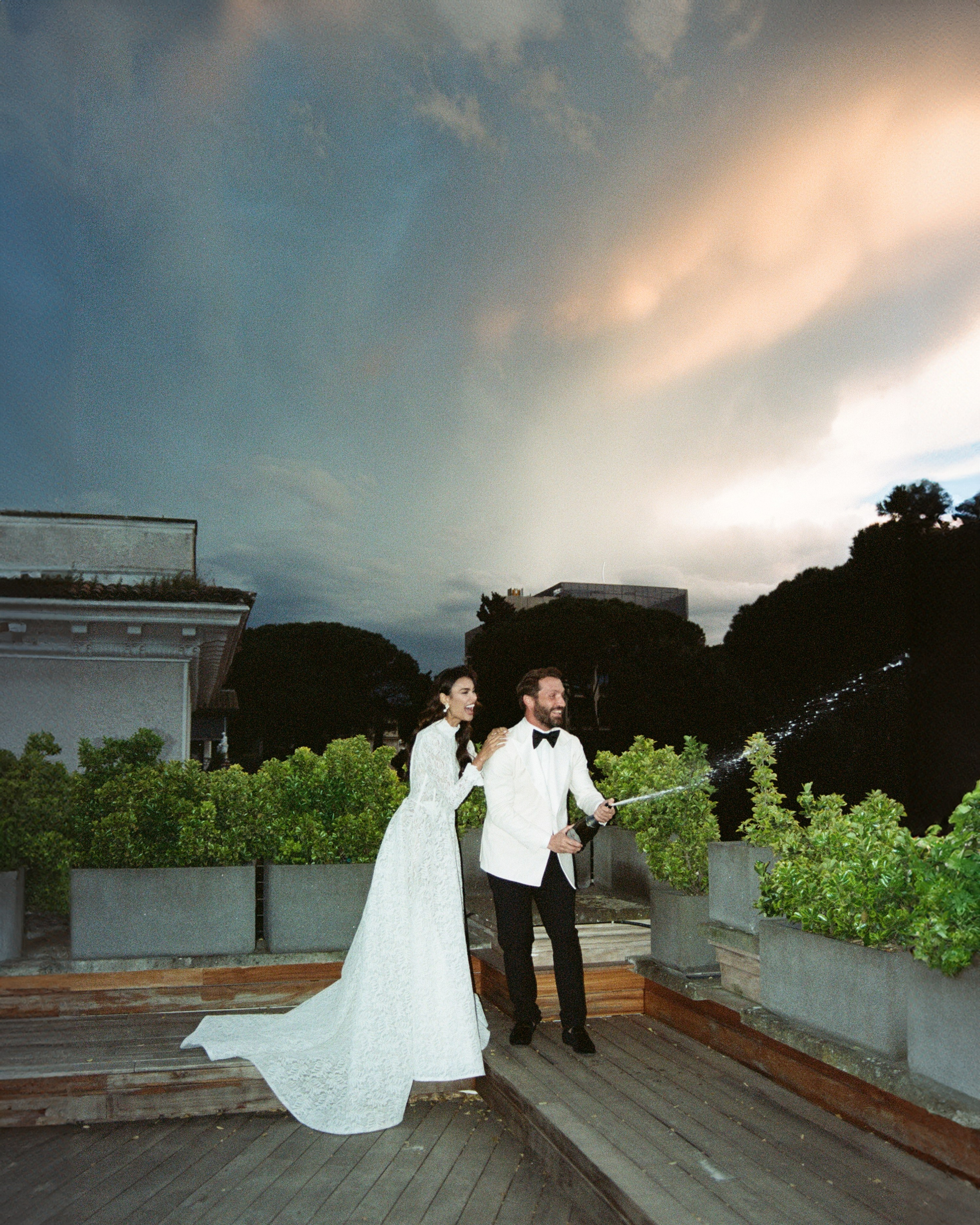 Celebrate love in the heart of Rome with a stunning wedding photoshoot at Villa Clara. Shot on Kodak Portra 400 film