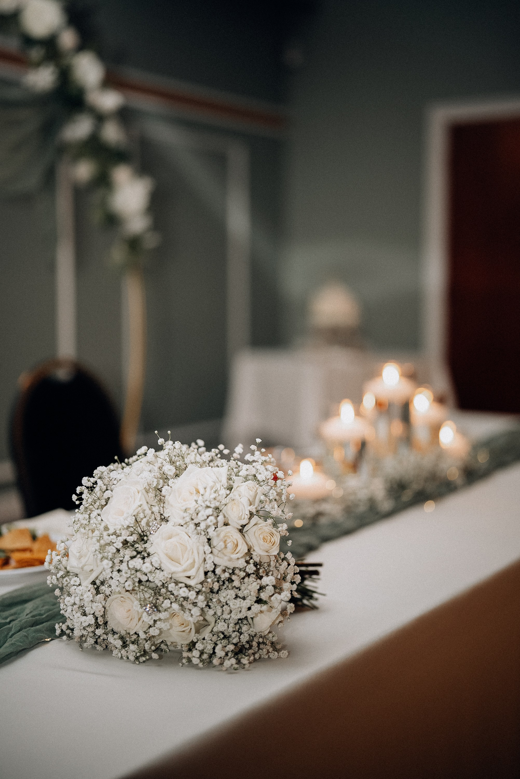 Happy bride and groom. Portrait and wedding photographer in New York