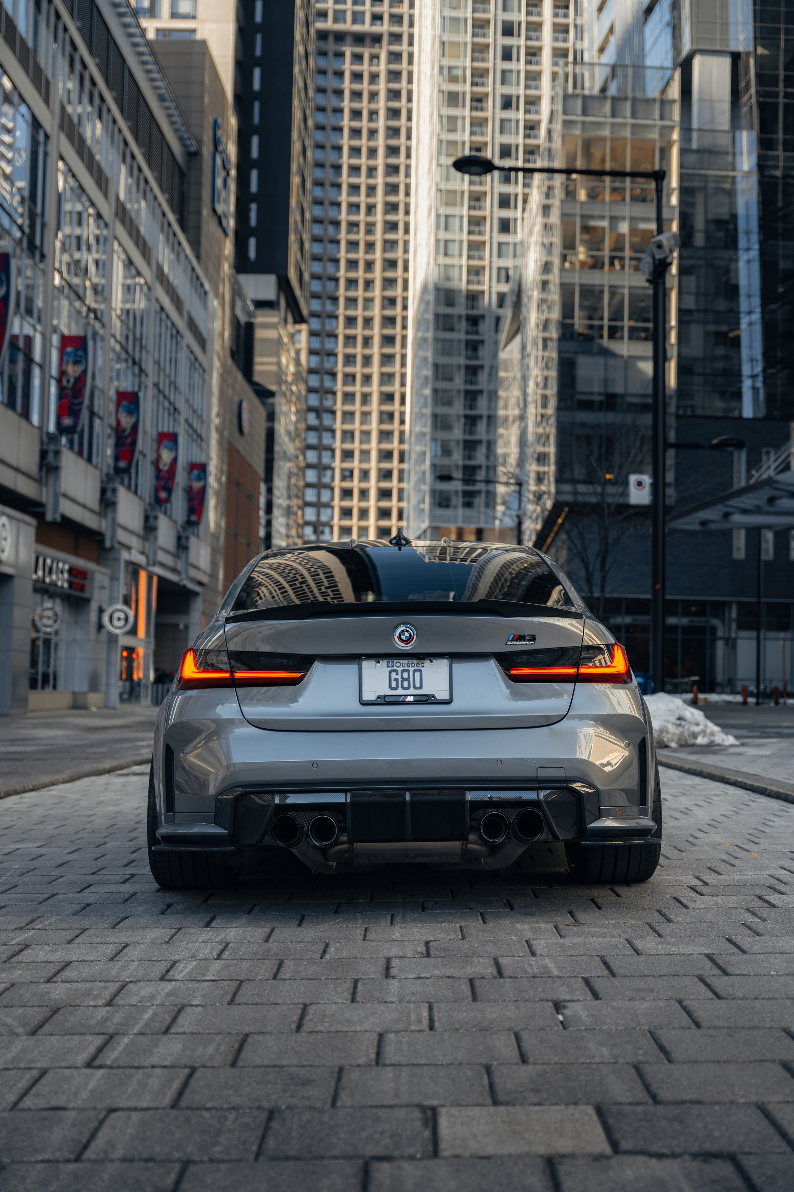 BMW M3 G80 Downtown Montreal. Photographer in Paris — Vitalii Motruk