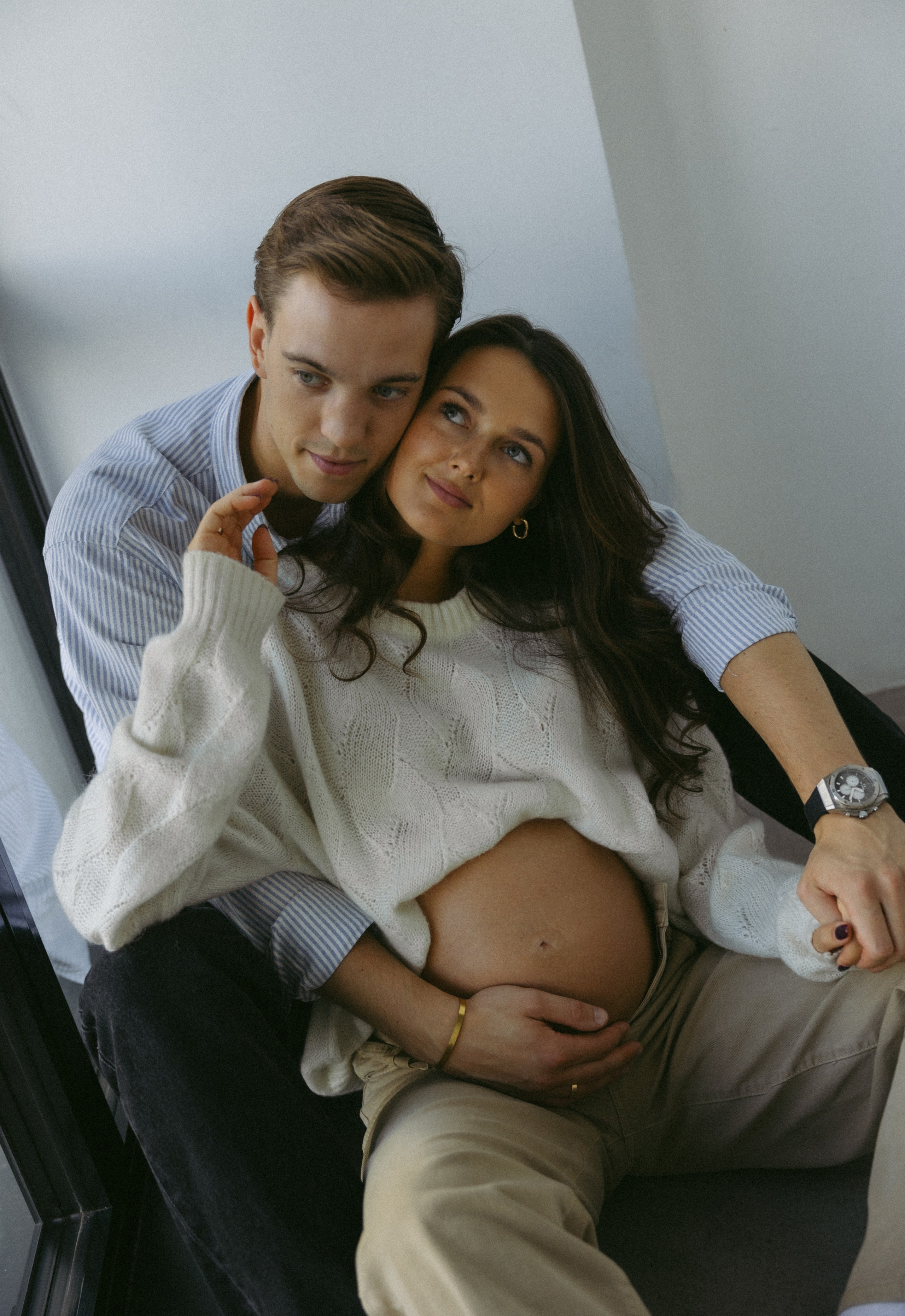 Ieva ir Žilvinas | Moderni laukimo fotosesija studijoje. Vestuvių ir šeimų fotografė Lena Bondarenko / belove photo