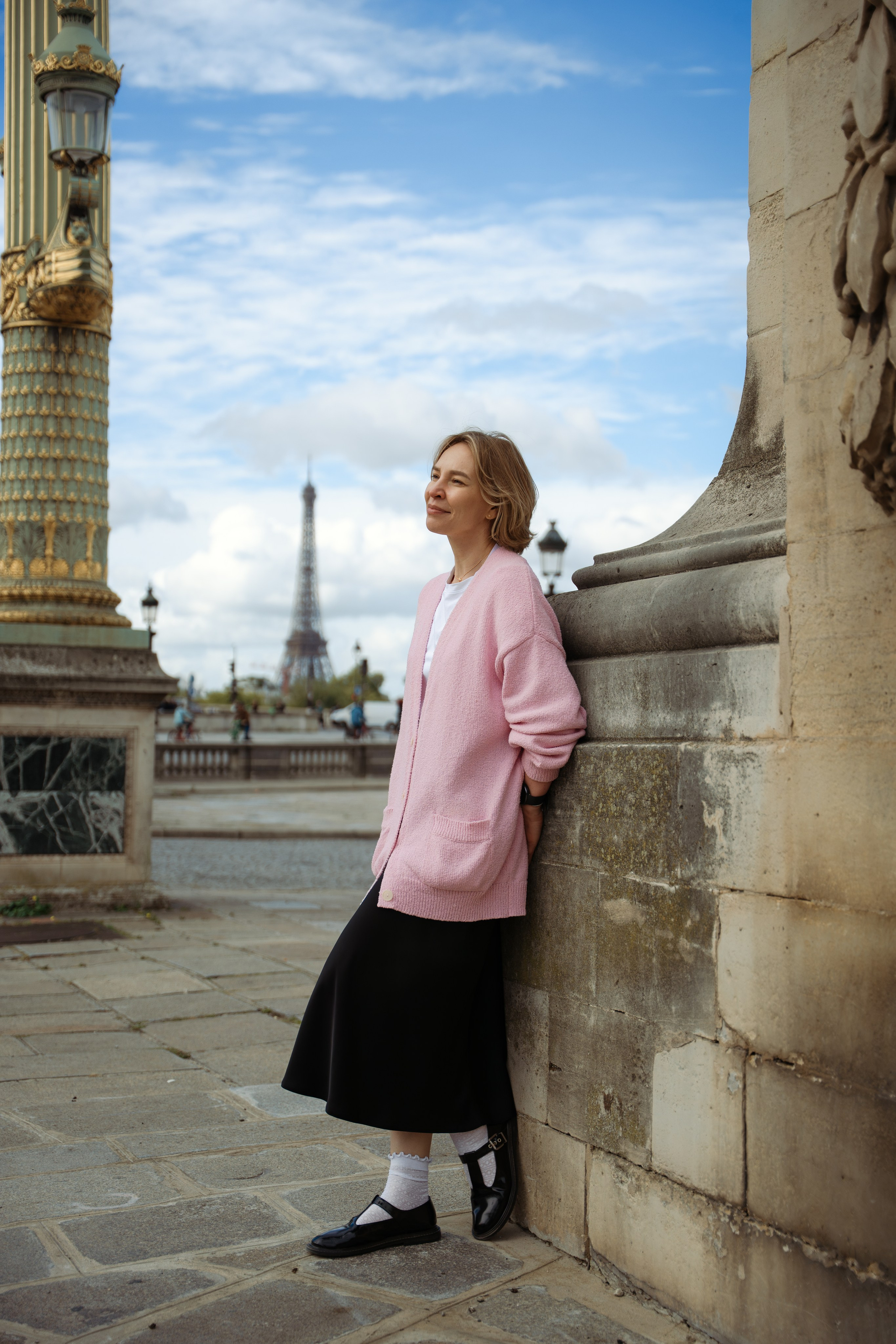 Family of 3 — the morning stroll. Фотограф в Париже Полина Осипова