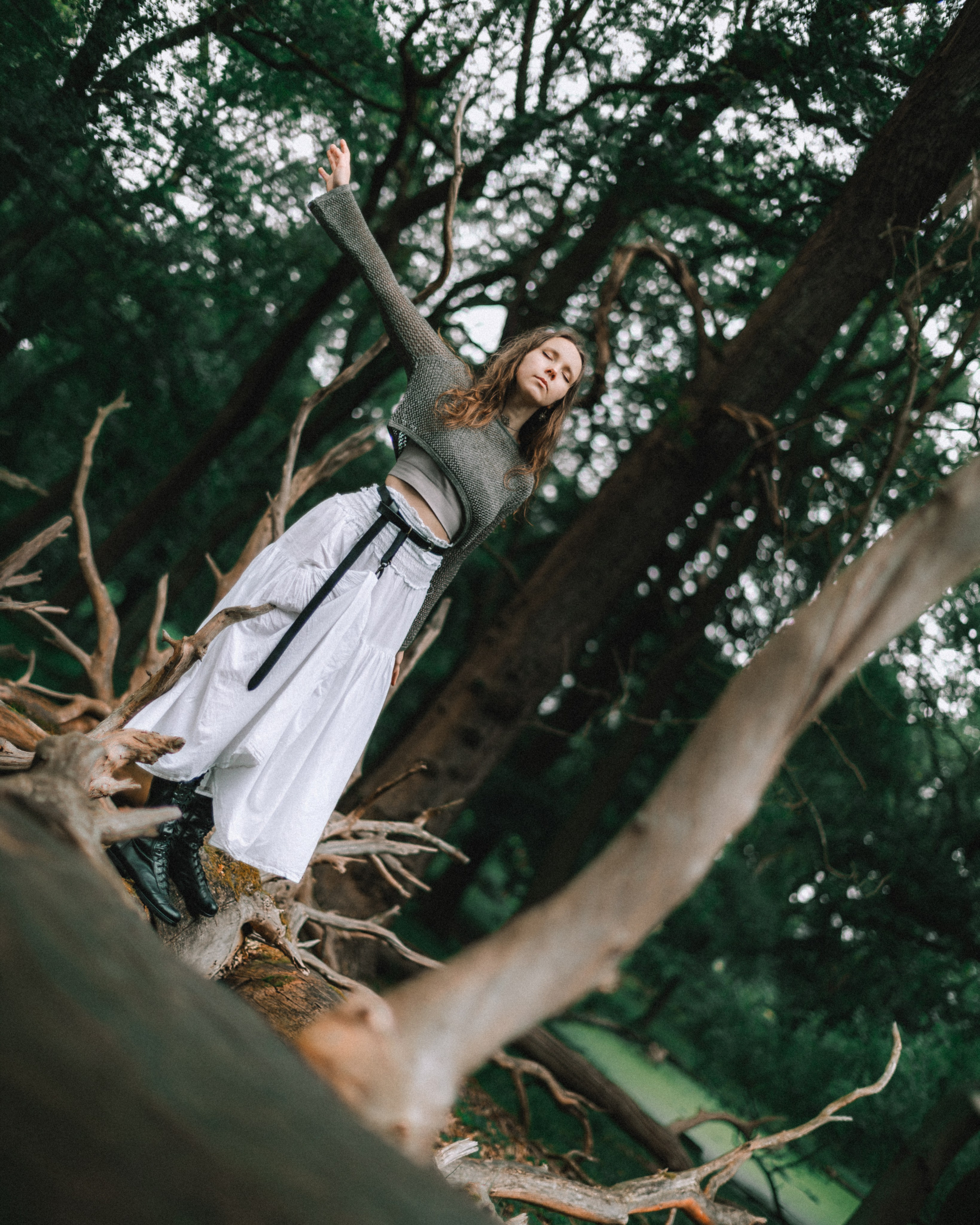 Moody Forest Princess Warrior Photoshoot. Moth & Moss Photography