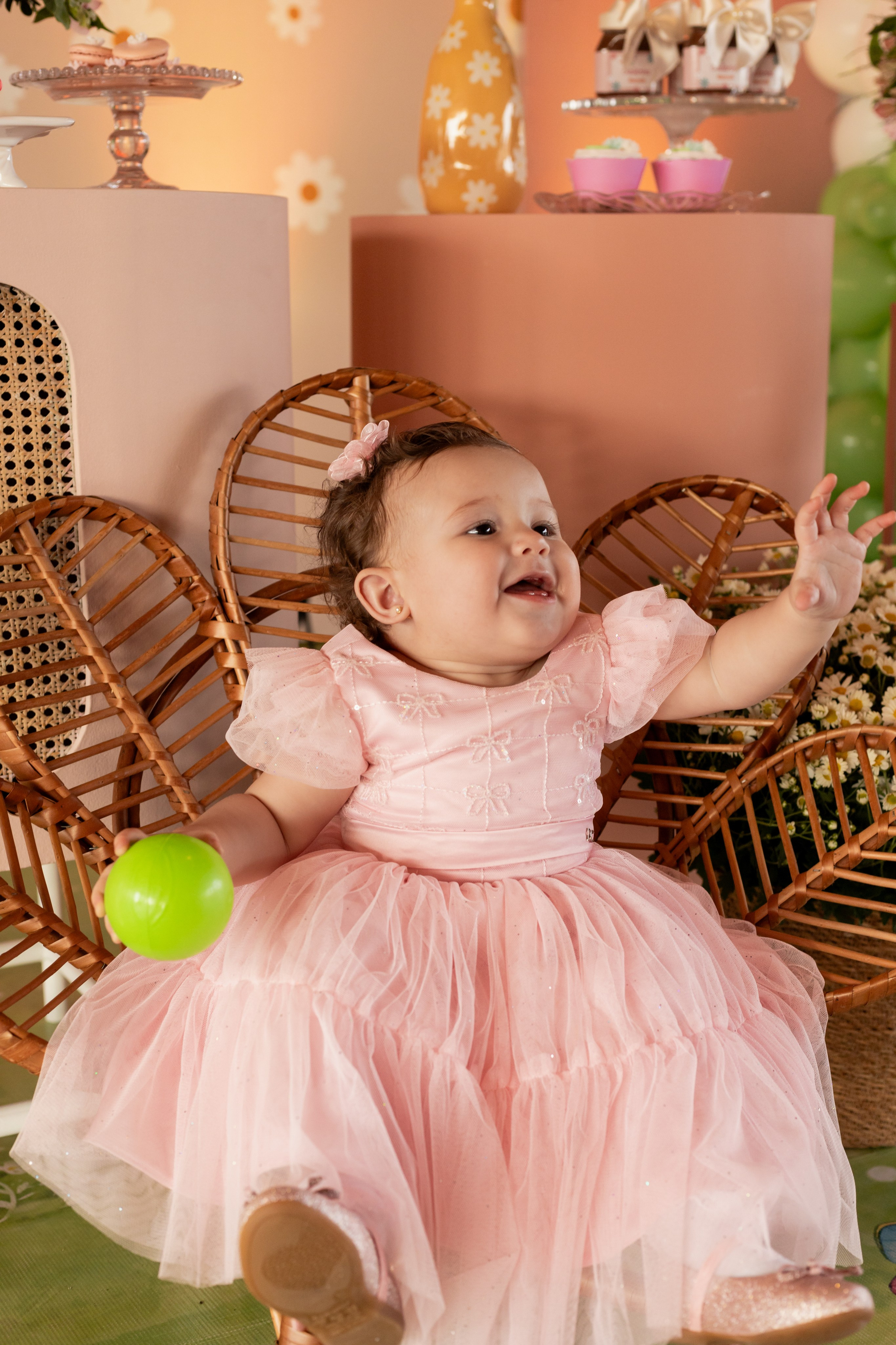 Aniversário infantil flores, em Palhoça, Santa Catarina.