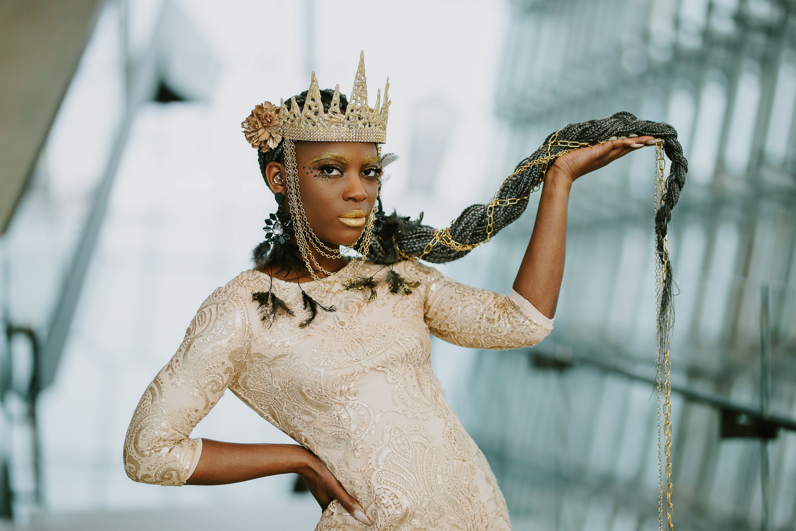 Feminine beauty meets Icelandic wilderness in a stunning outdoor portrait session.