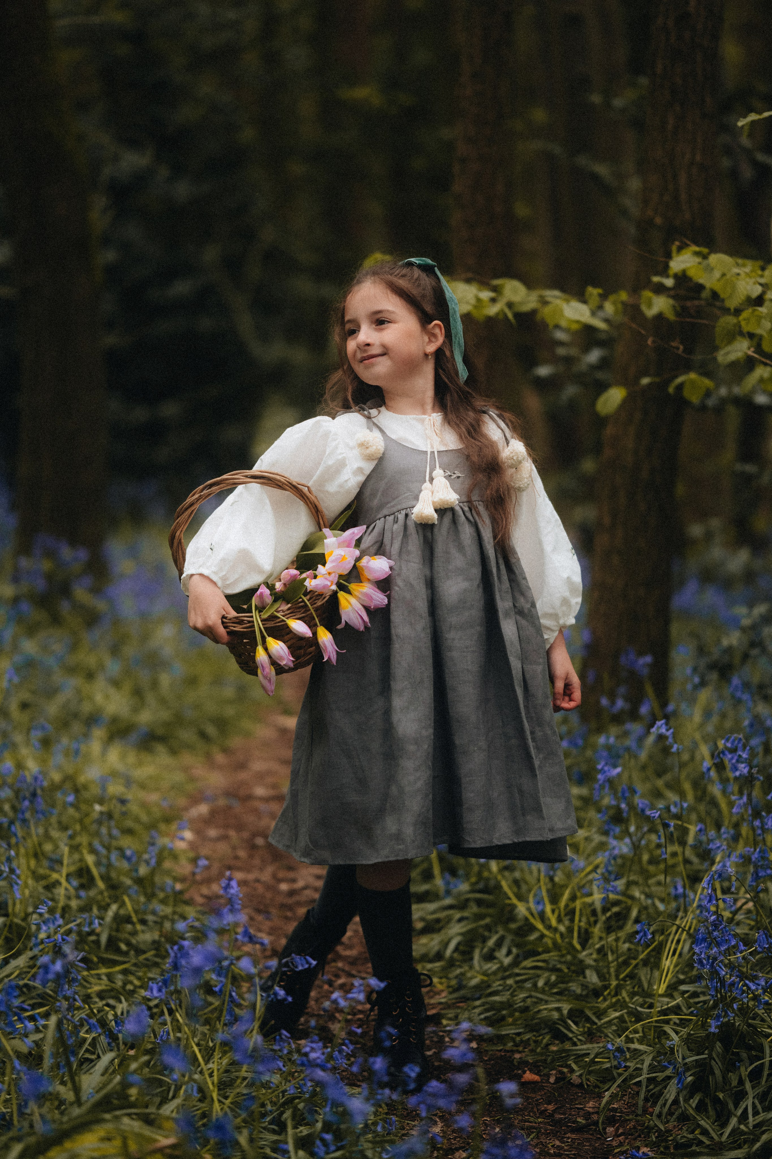 Bluebell family session. Tania Gandrabur, photographer in West Midlands, England