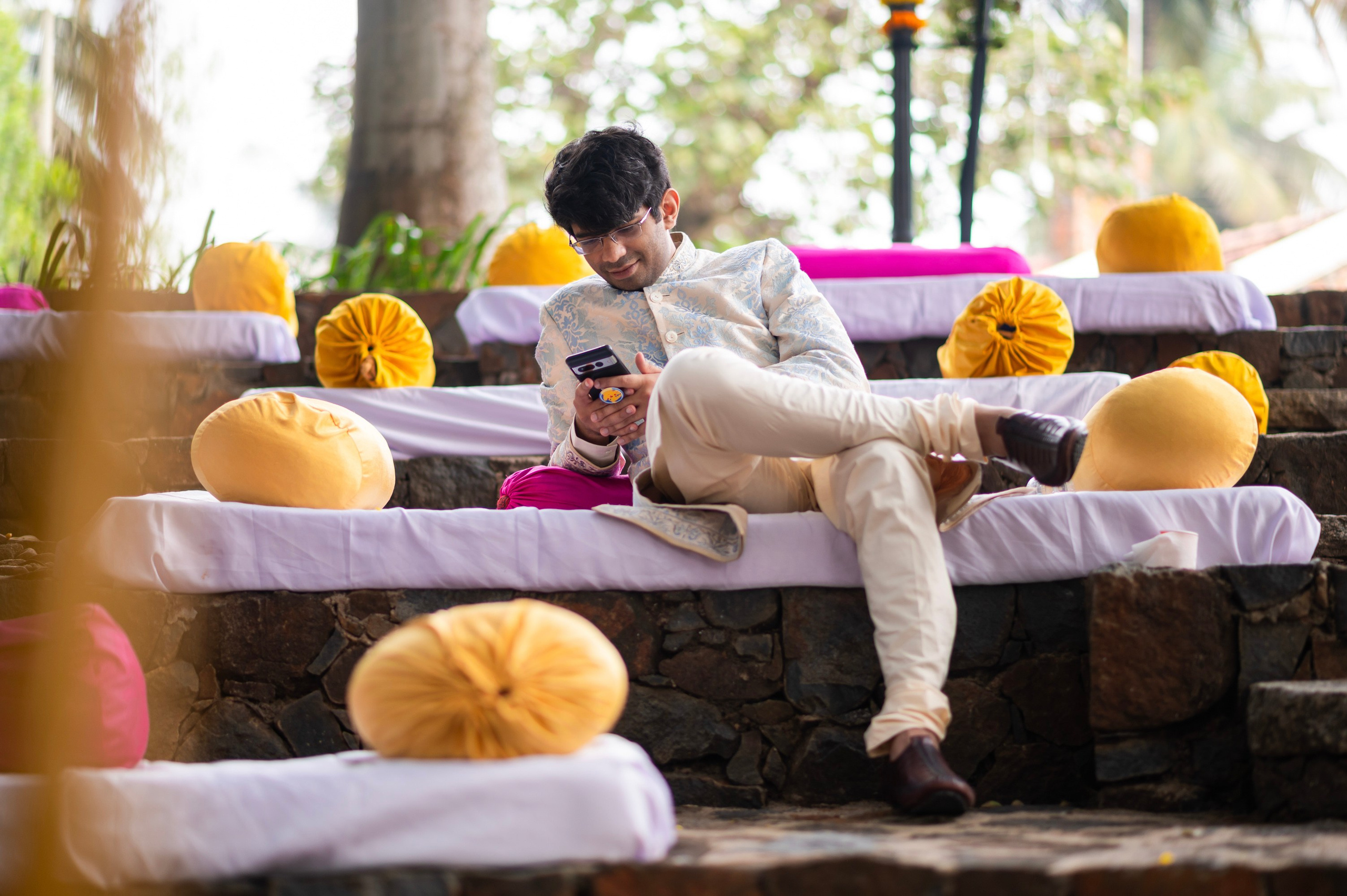 Samyuktha & Manoj, Tamil and Telugu Wedding at Angana Courtyard, Bangalore | Truly Yours