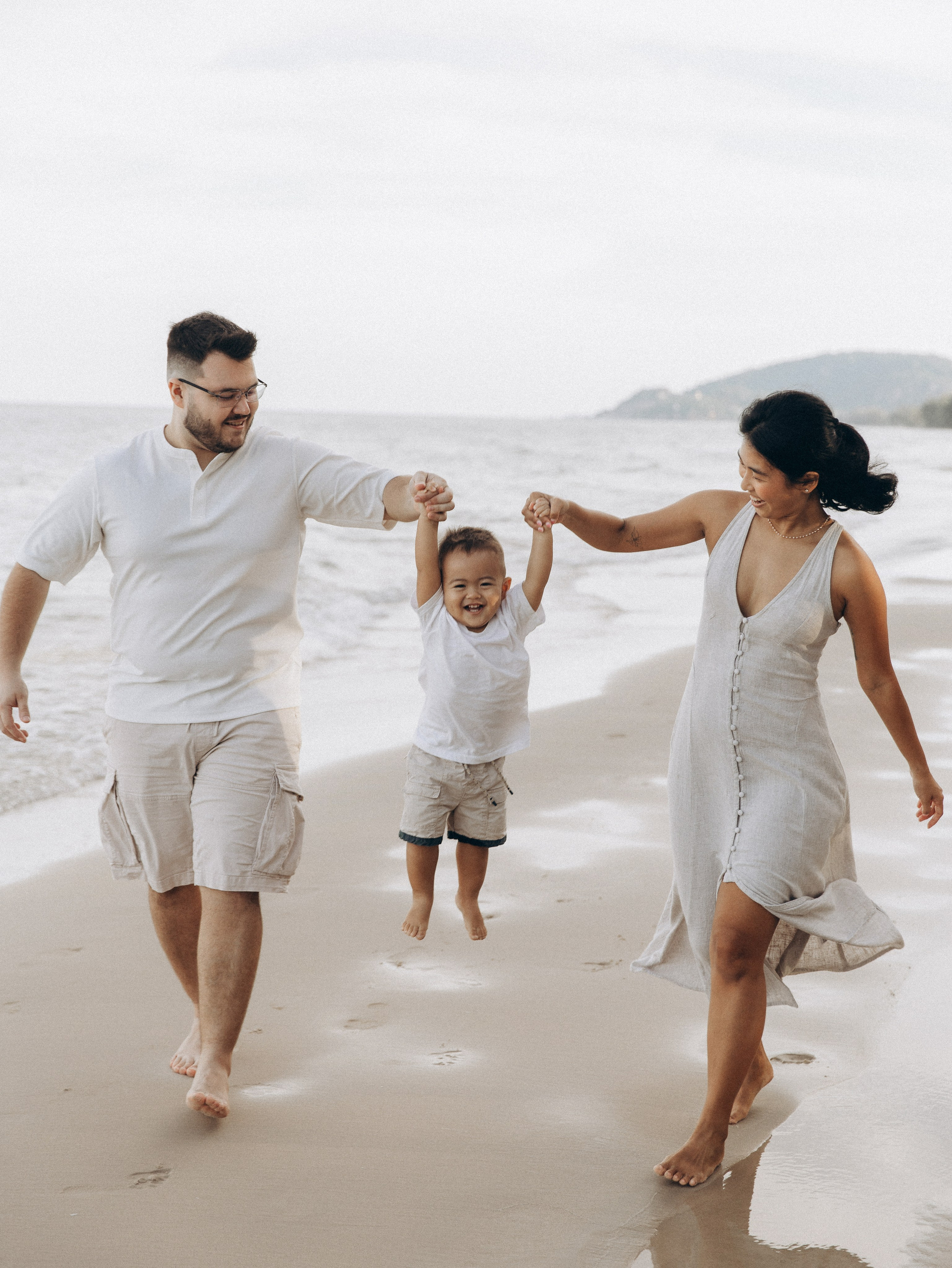 At the beach. Family and wedding photographer in Bangkok, Thailand