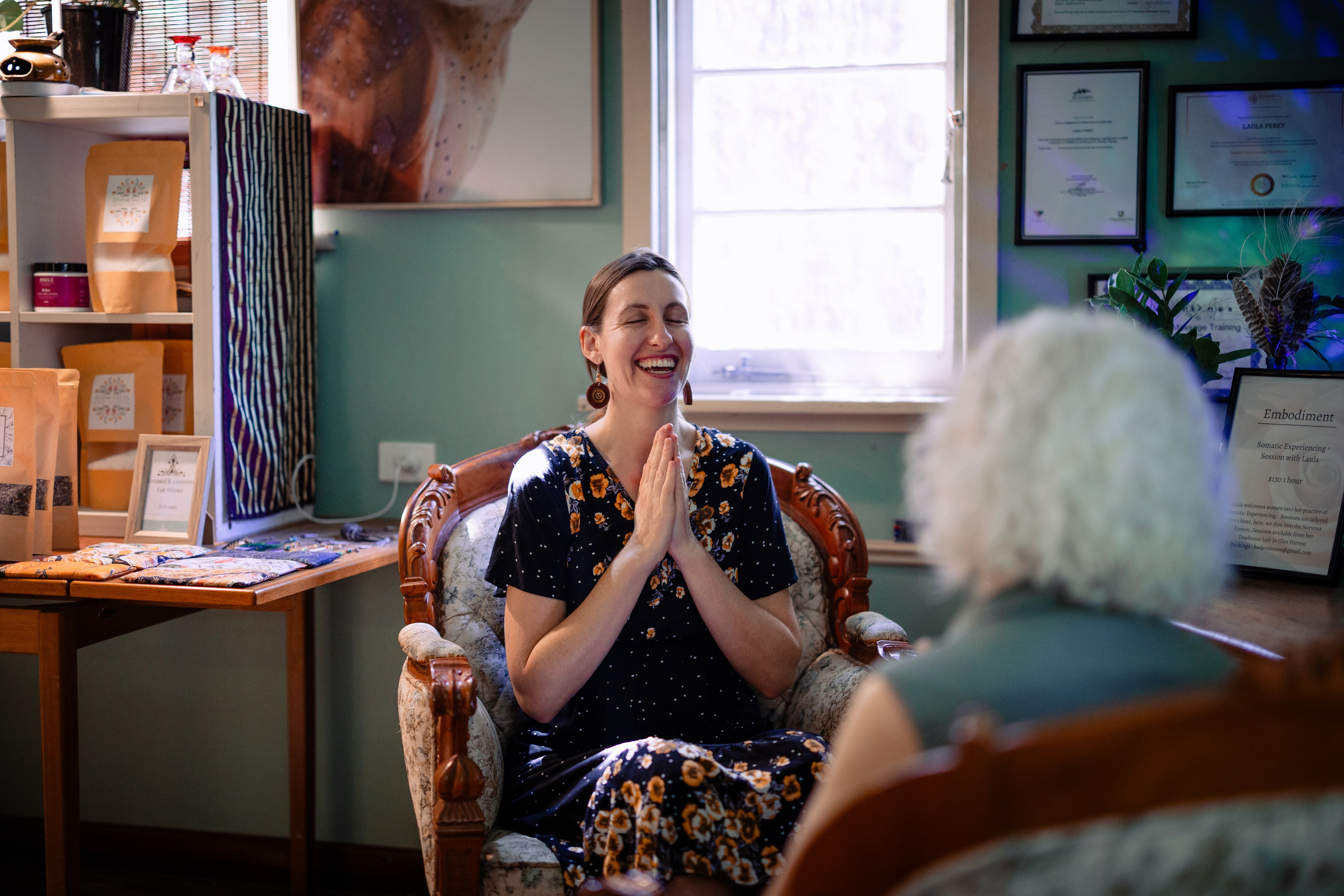 Laula Perey, Somatic Therapist