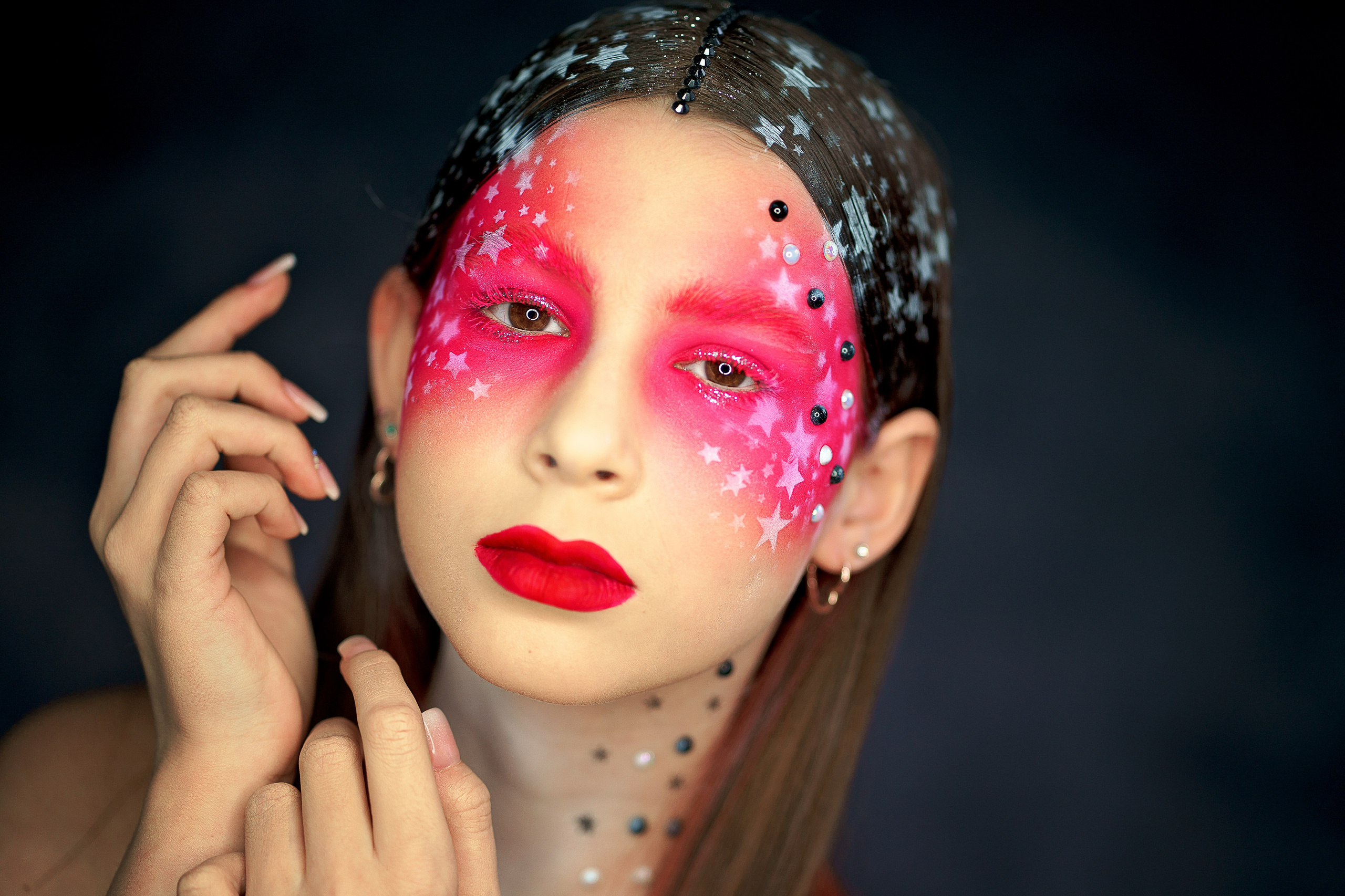 Creative makeup. Familien, Portrait und Konzeptualfotografie in Genf, Schweiz