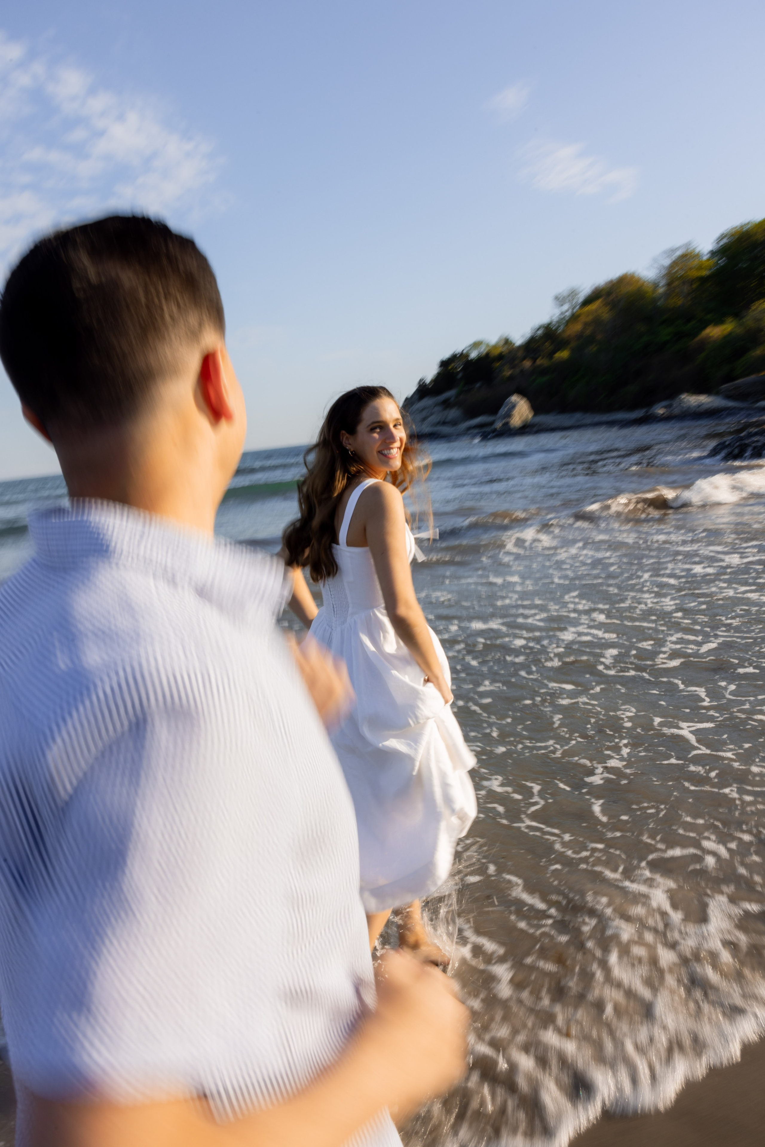 Bella & Nick — Sunset Engagement. Rhode Island Wedding Photographer Tati Simpson