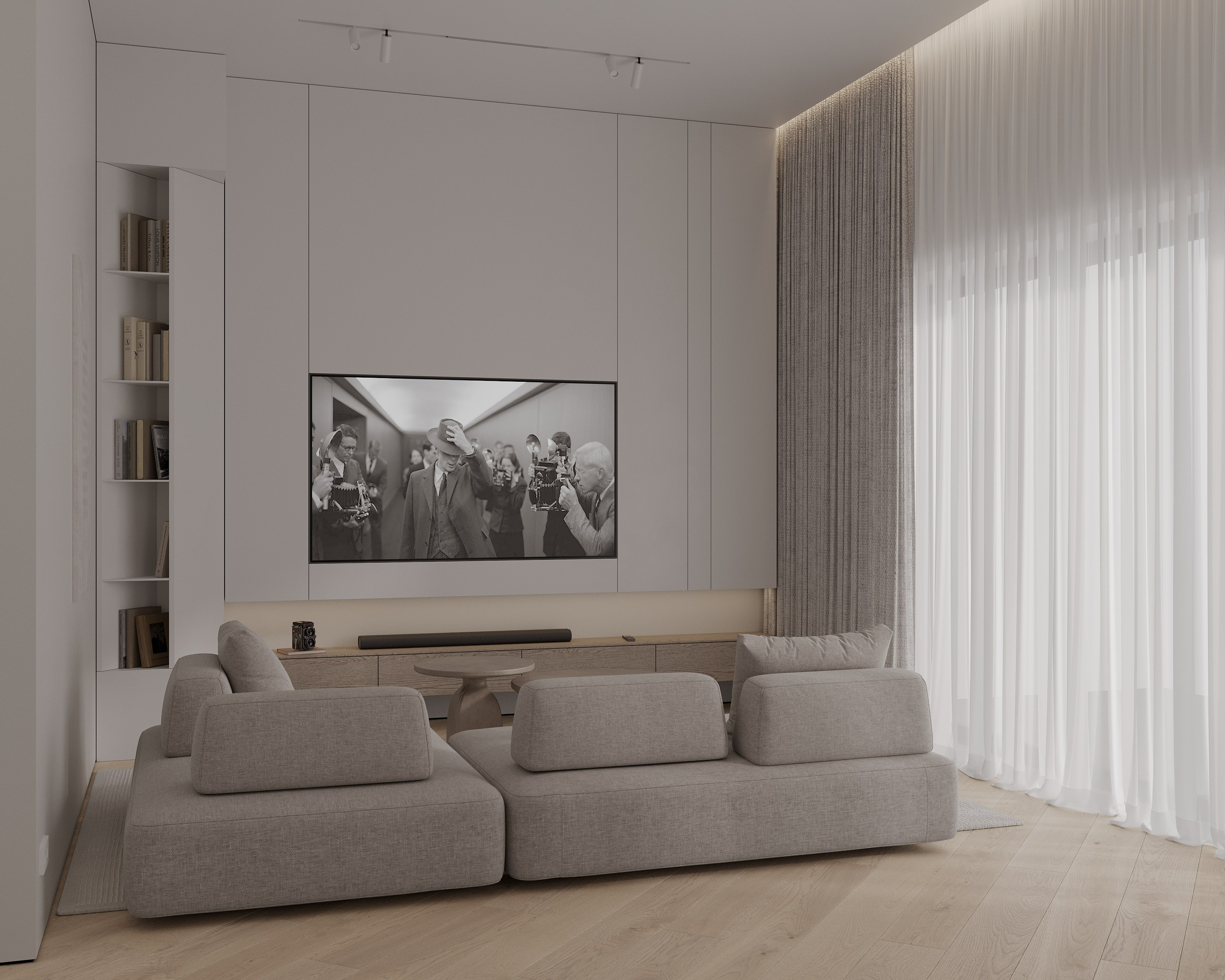 Wooden minimalizm. Simple Archs — high quality visualizations for your interior projects