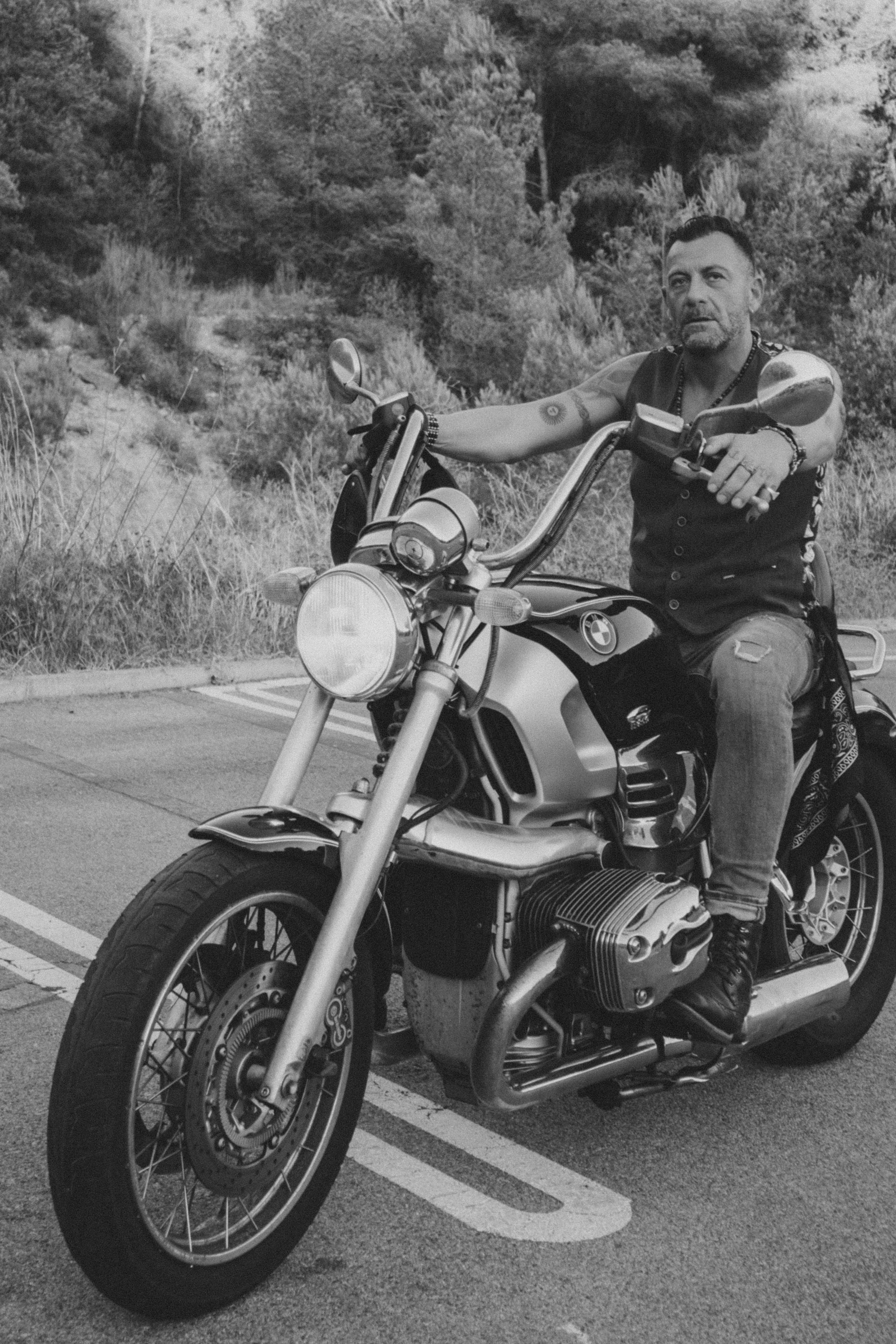 Фотосессия пары на мотоцикле. Профессиональная фотосъемка в Калафелле — Елена Медведева