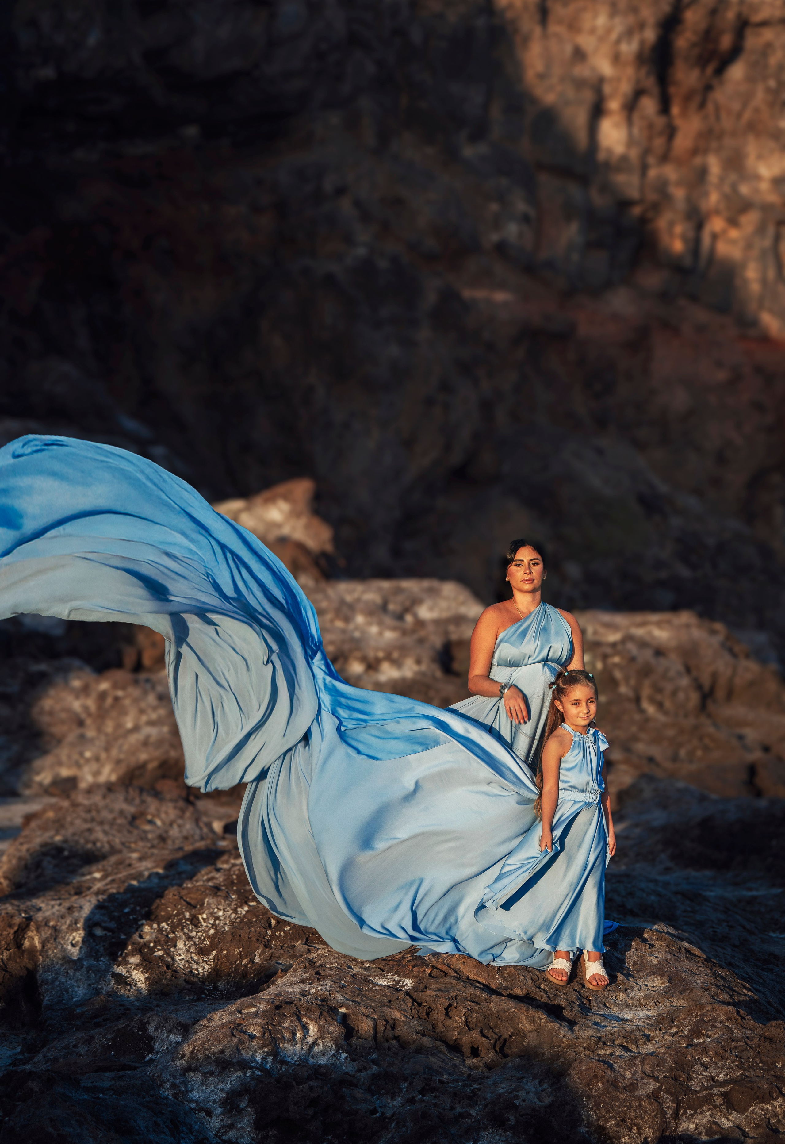 Light blue dress girl 20€. Professional photography in Tenerife Tania Bonnet