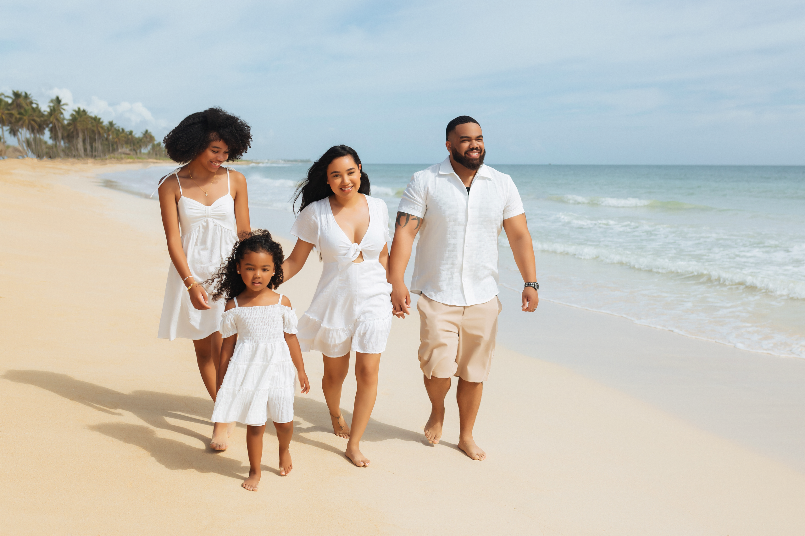 Macao beach family photo shoot (Morning). Photographer in Punta Cana Anni Robles