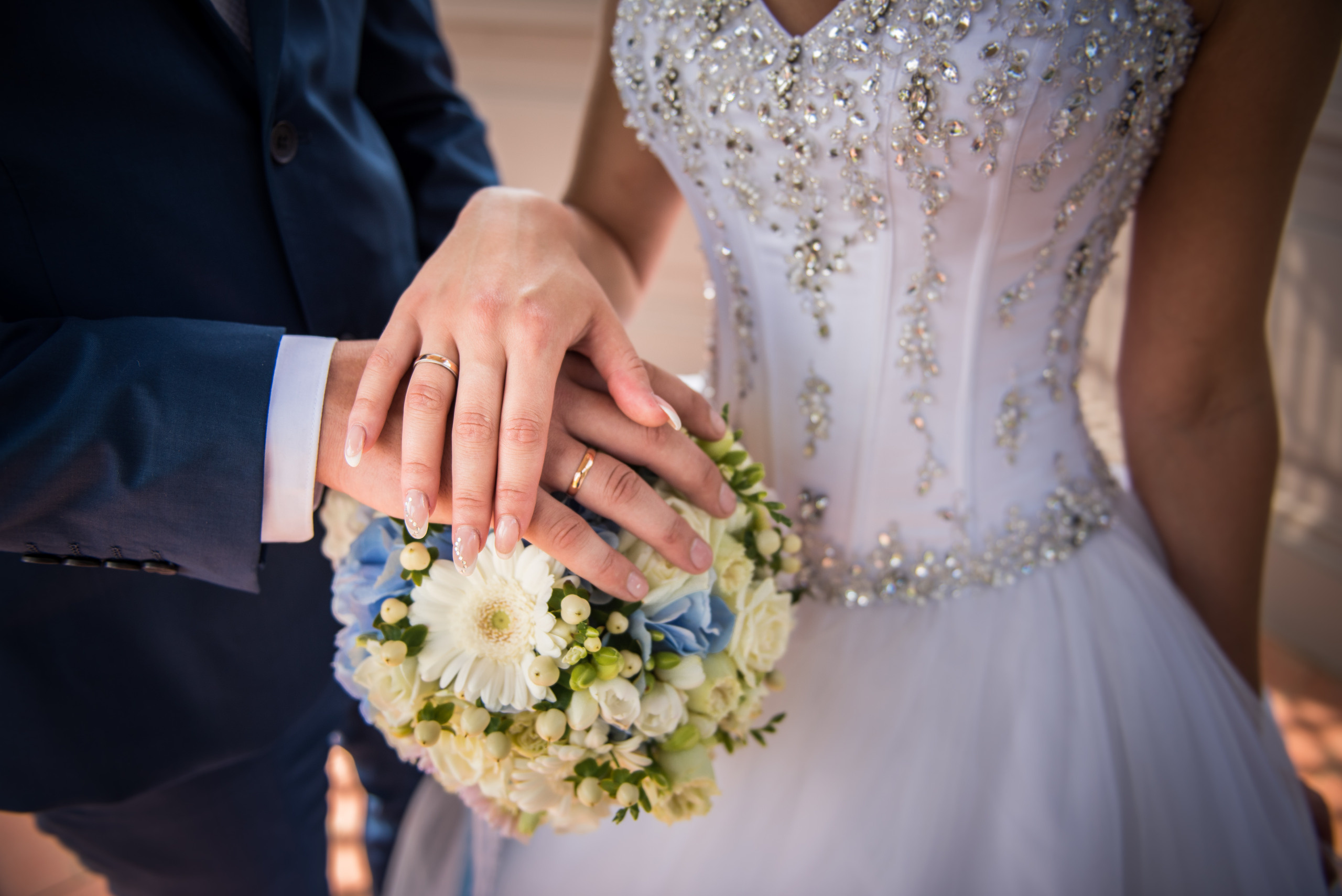 Līgavas pušķi zilos toņos. Event design, decoration, floristry, gift, Irina Novika, Riga, Latvia