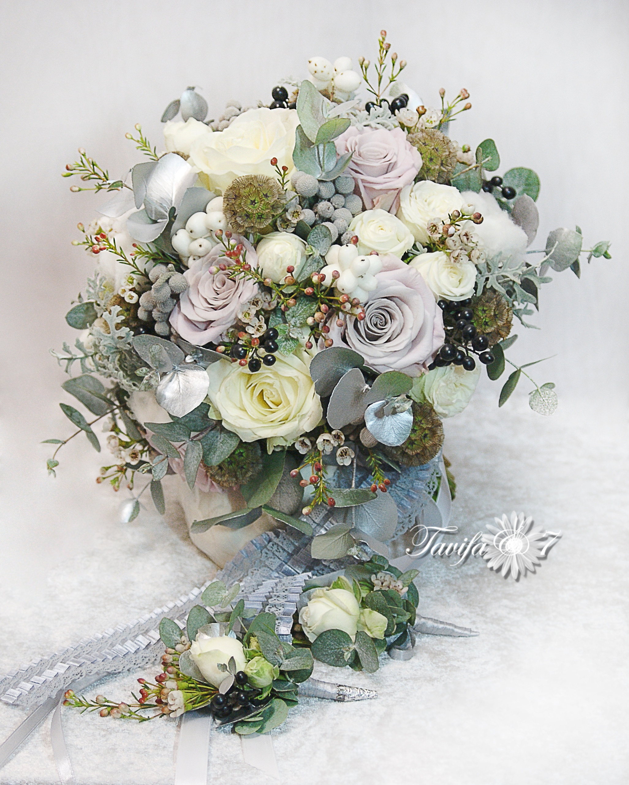 Līgavas pušķis ziemas sezonā. Event design, decoration, floristry, gift, Irina Novika, Riga, Latvia