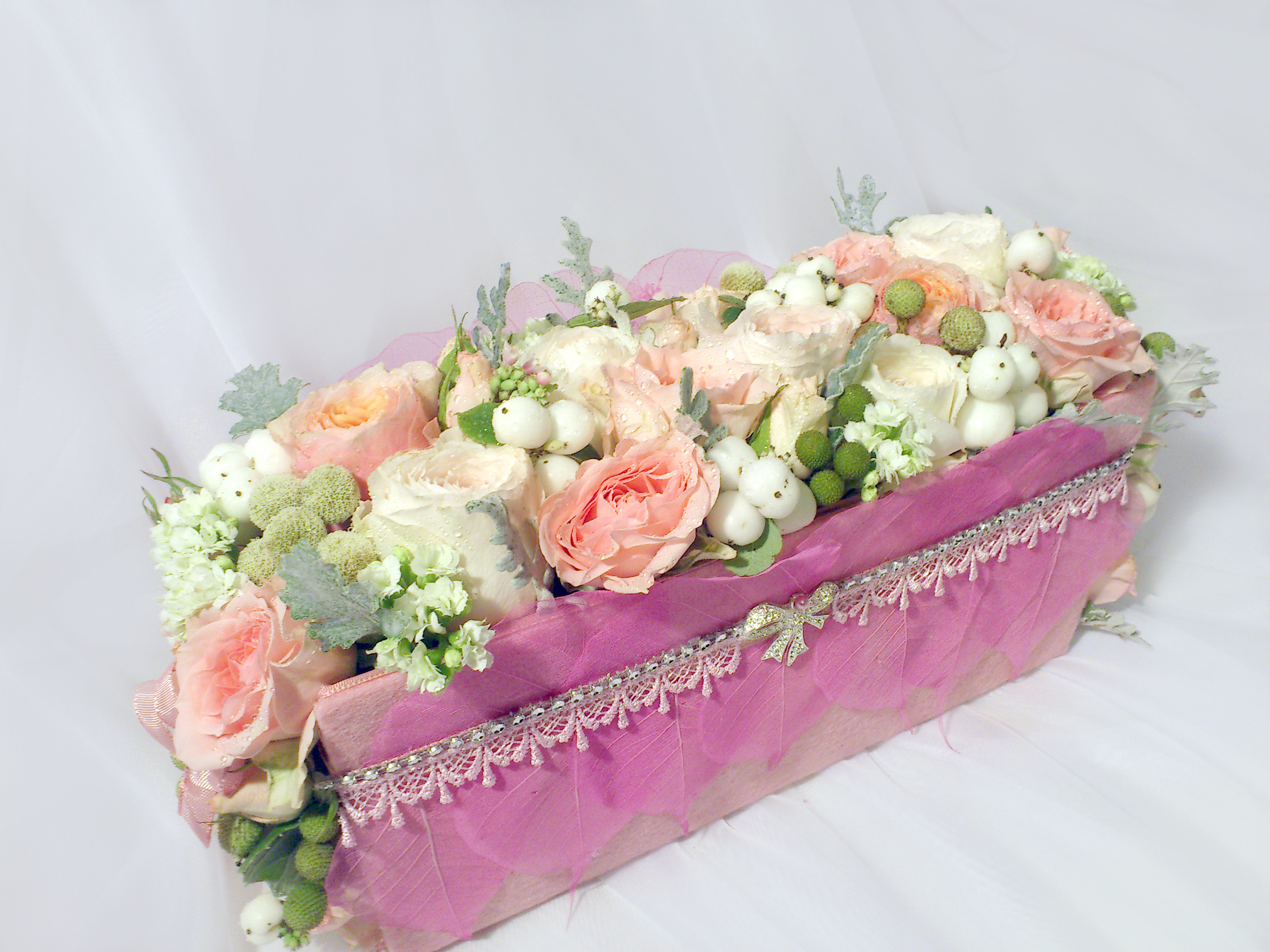 Puķu somiņas. Event design, decoration, floristry, gift, Irina Novika, Riga, Latvia