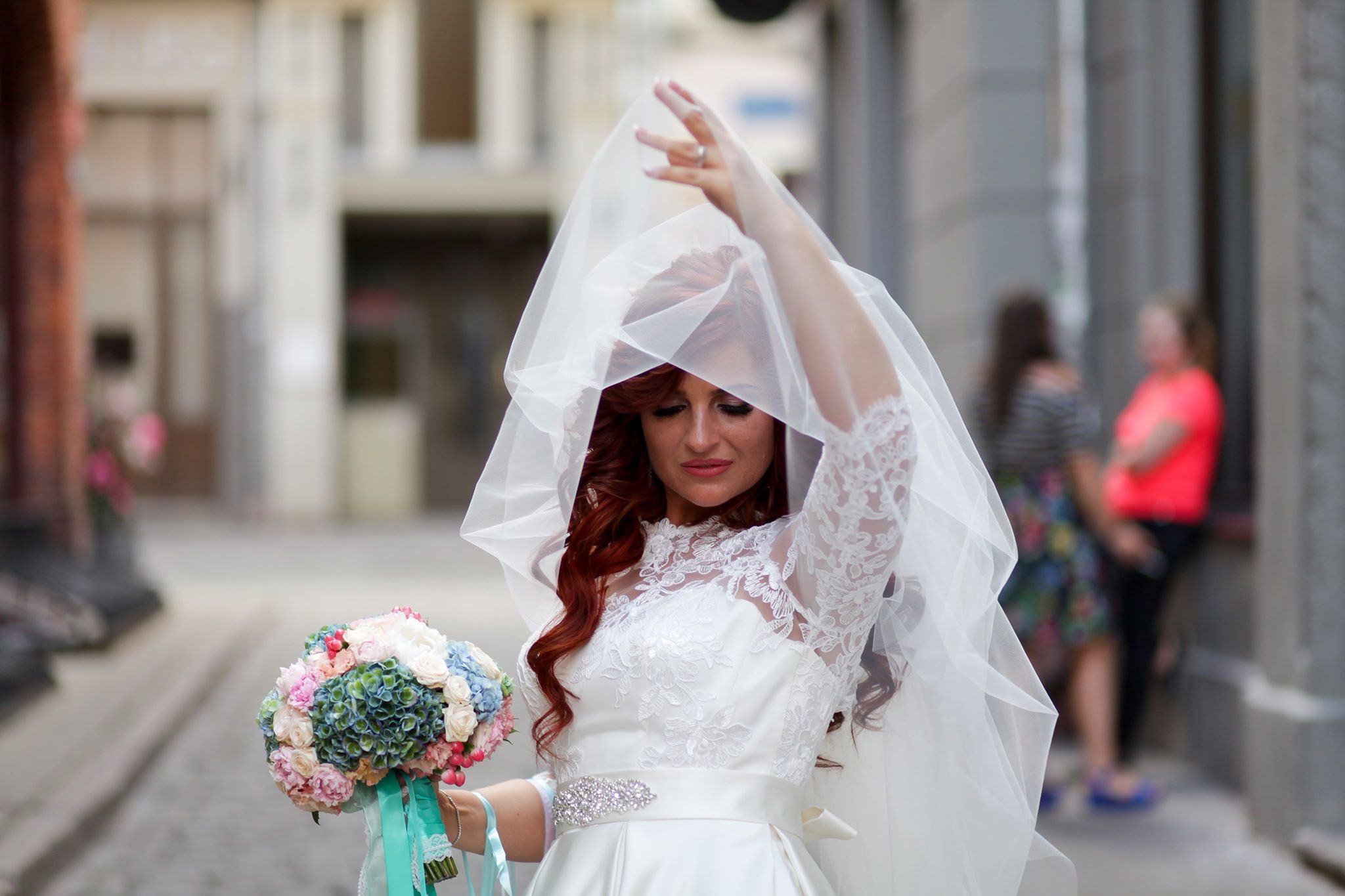 Līgavas pušķi zilos toņos. Event design, decoration, floristry, gift, Irina Novika, Riga, Latvia