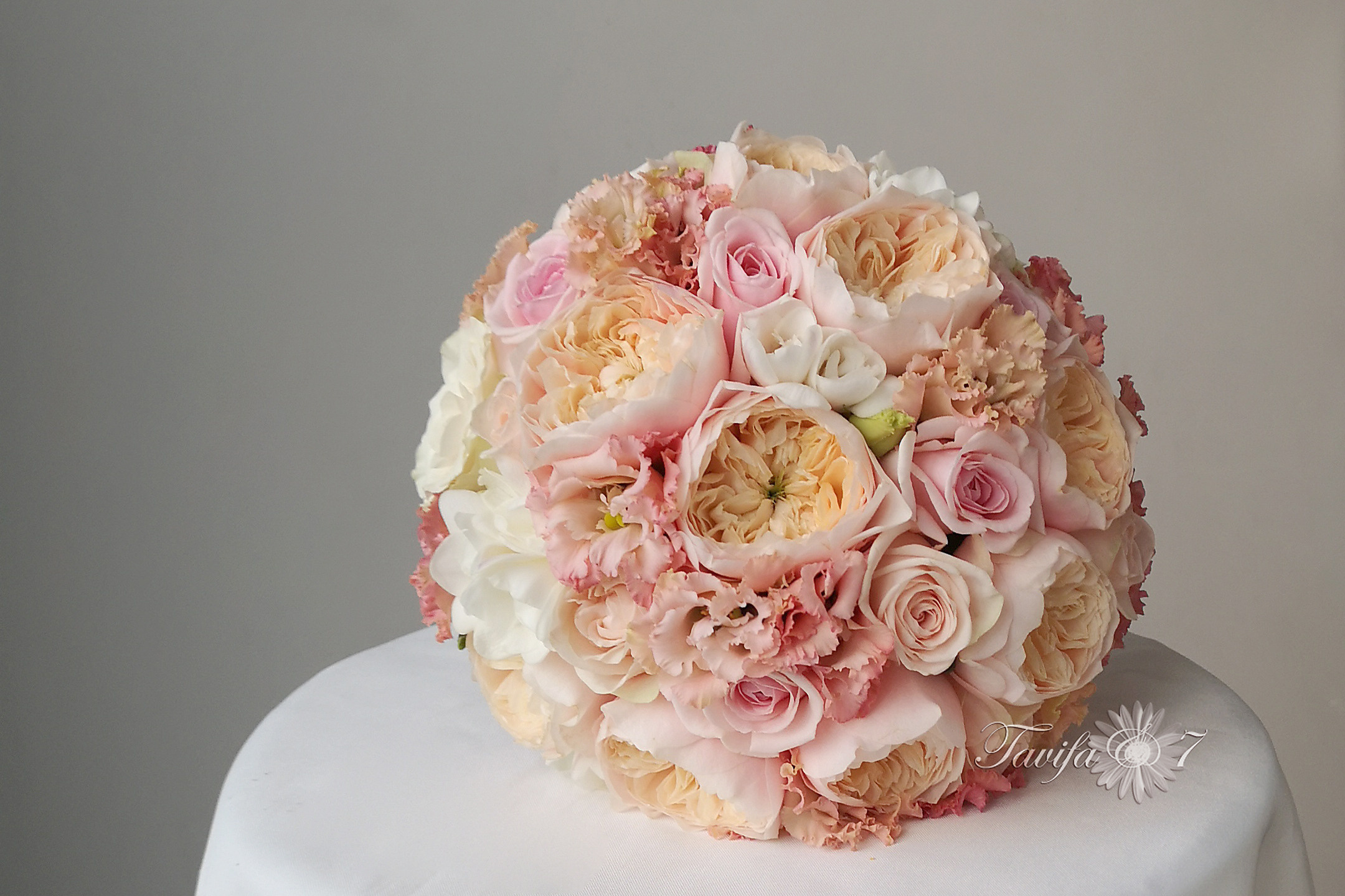 Līgavas pušķi rozā toņos. Event design, decoration, floristry, gift, Irina Novika, Riga, Latvia