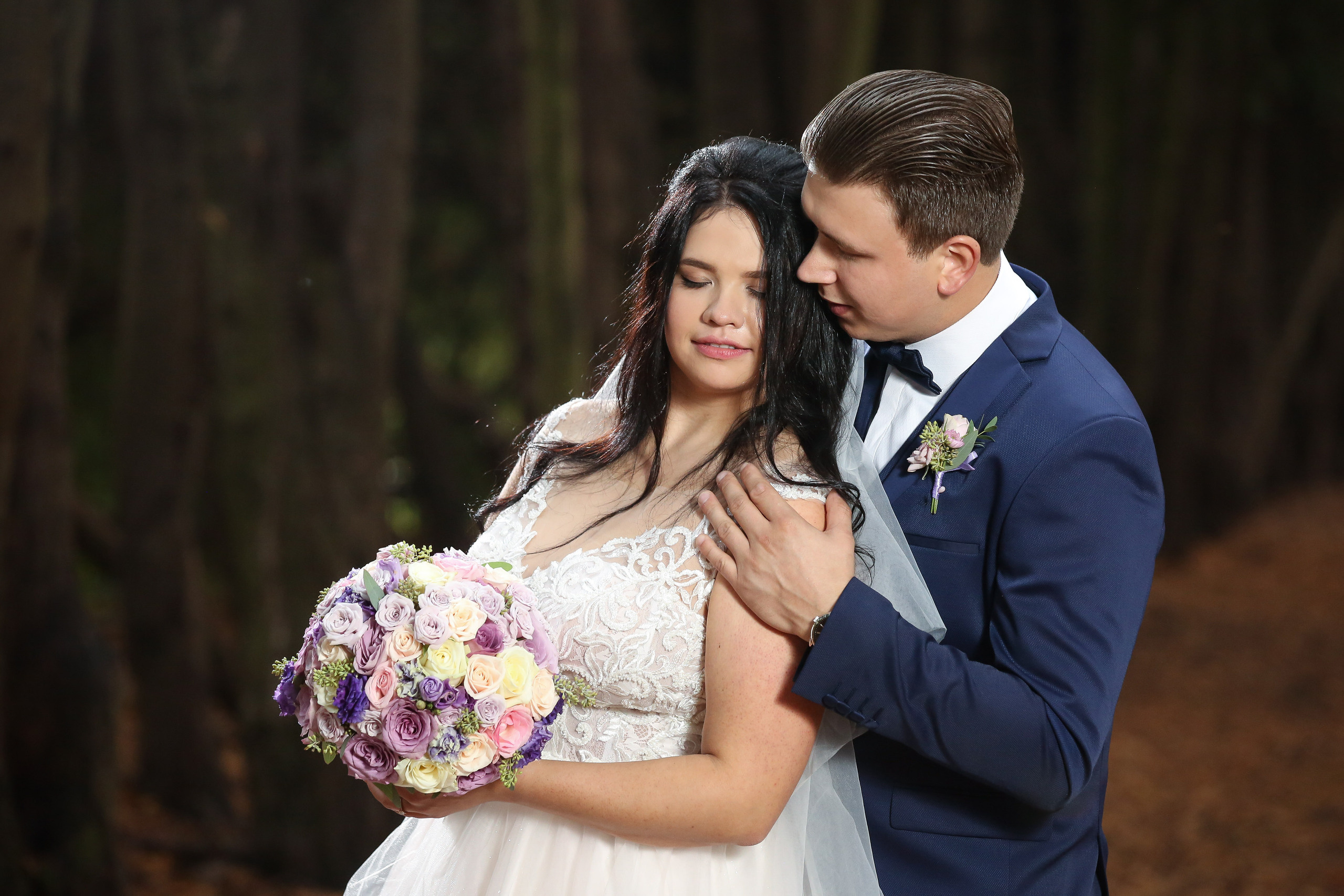 Līgavas pušķis violeta toņos. Event design, decoration, floristry, gift, Irina Novika, Riga, Latvia