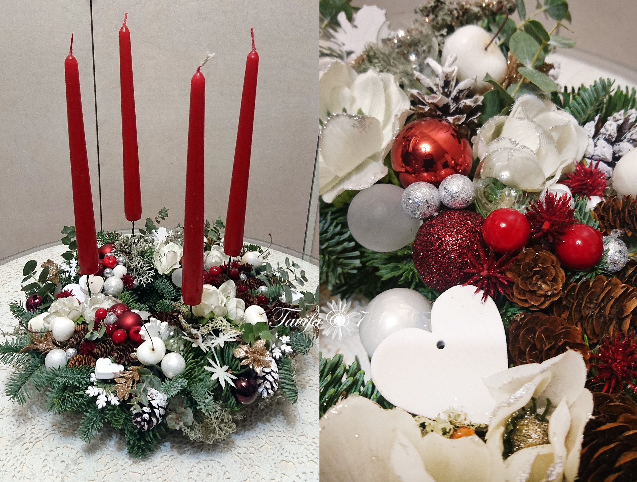 Adventes vainadziņi. Event design, decoration, floristry, gift, Irina Novika, Riga, Latvia