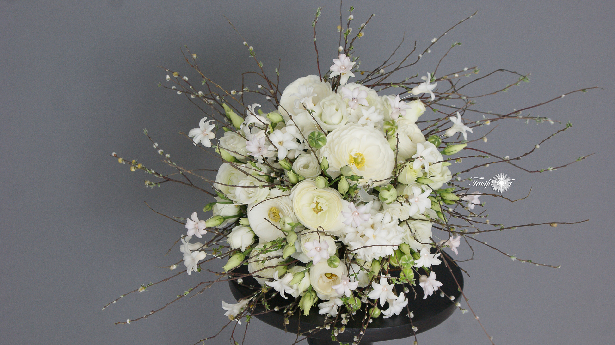 Līgavas pušķi baltos toņos. Event design, decoration, floristry, gift, Irina Novika, Riga, Latvia