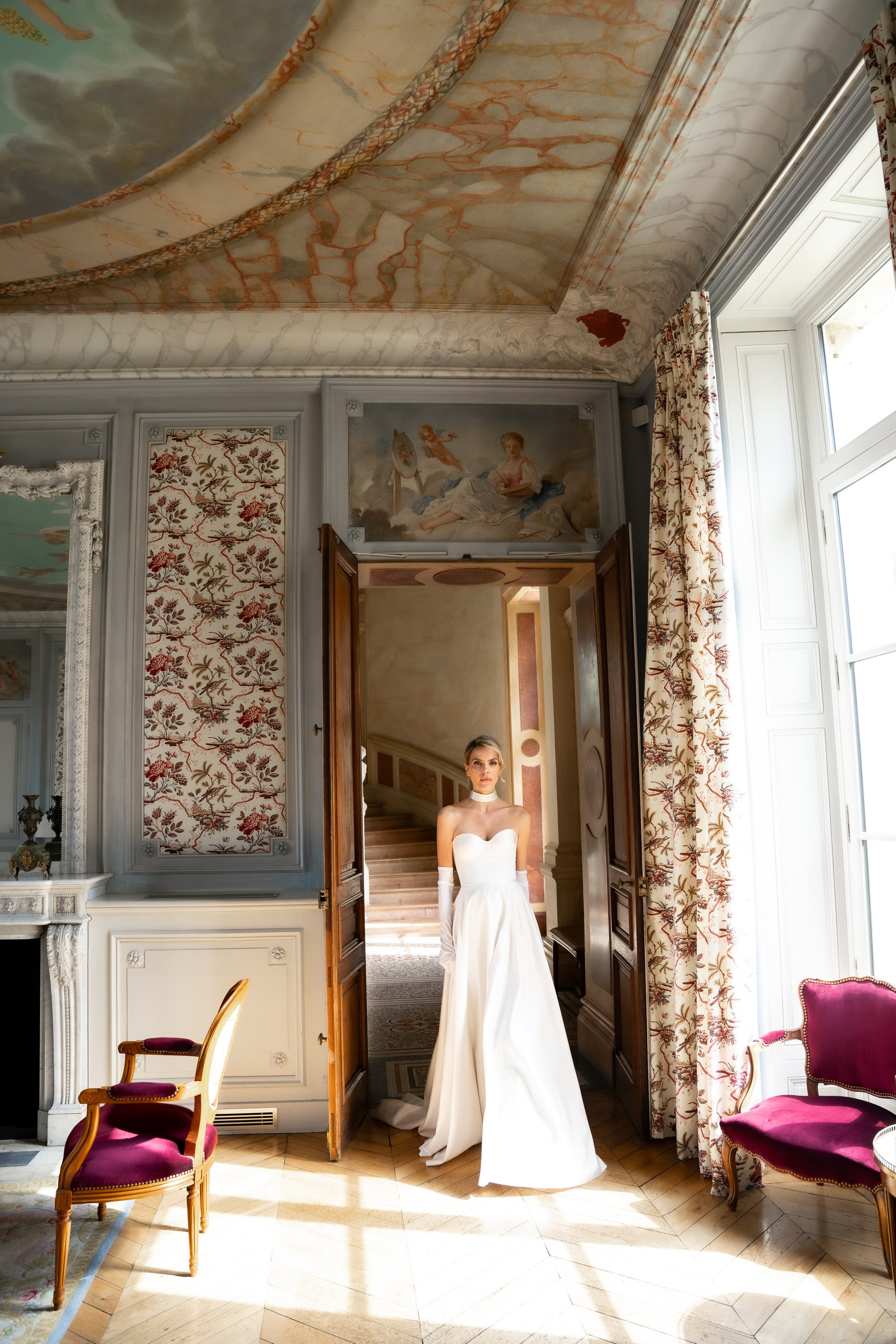 Chateau elopement inspiration. Wedding photographer in Paris Oksana Shum