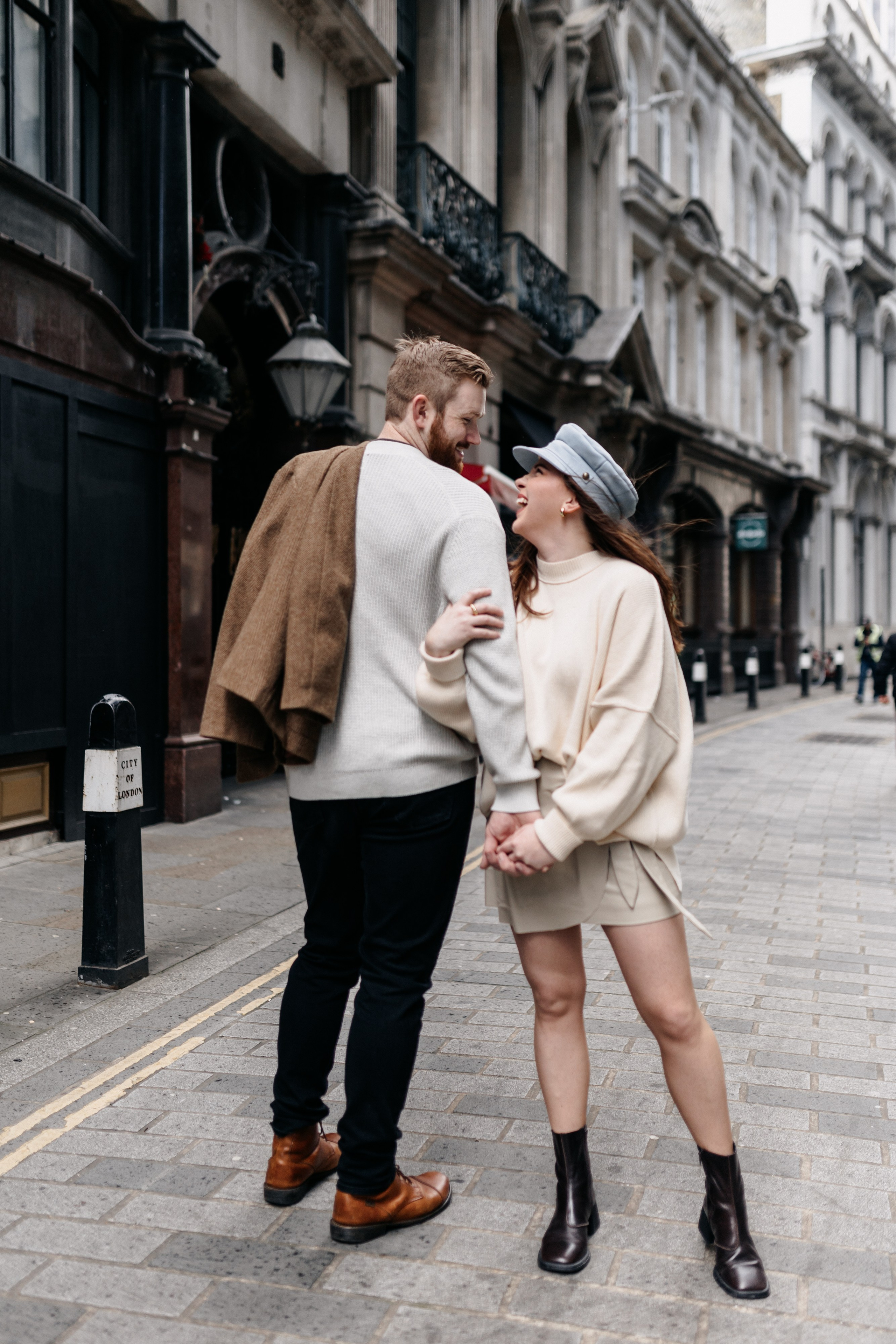 Kenna + Rob (Leadenhall Market + London City). LondonPhotoStory — Vacation Photographer in London