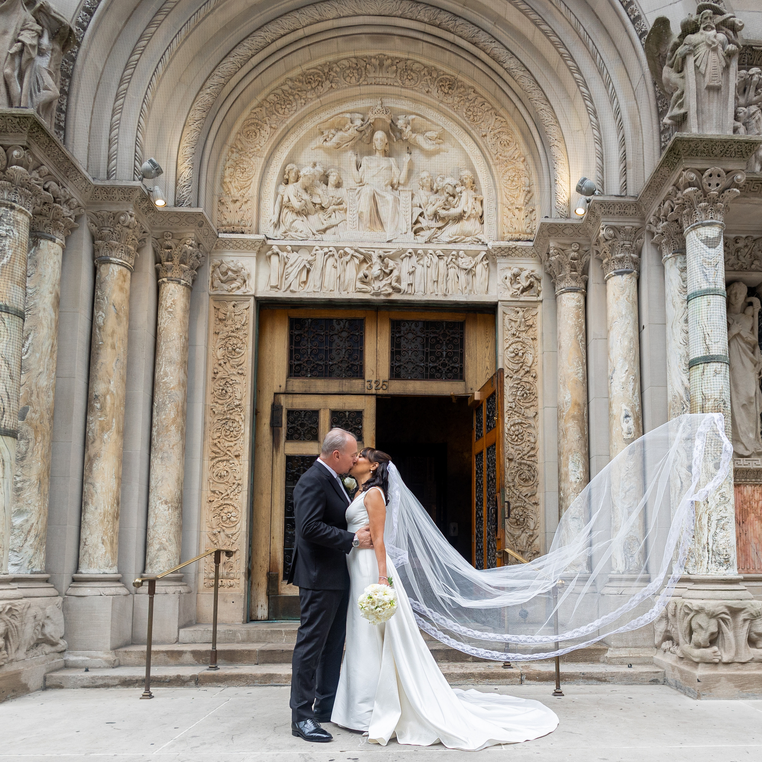 Marlene and Michael. Wedding and Event photography, Kisses + Veil
