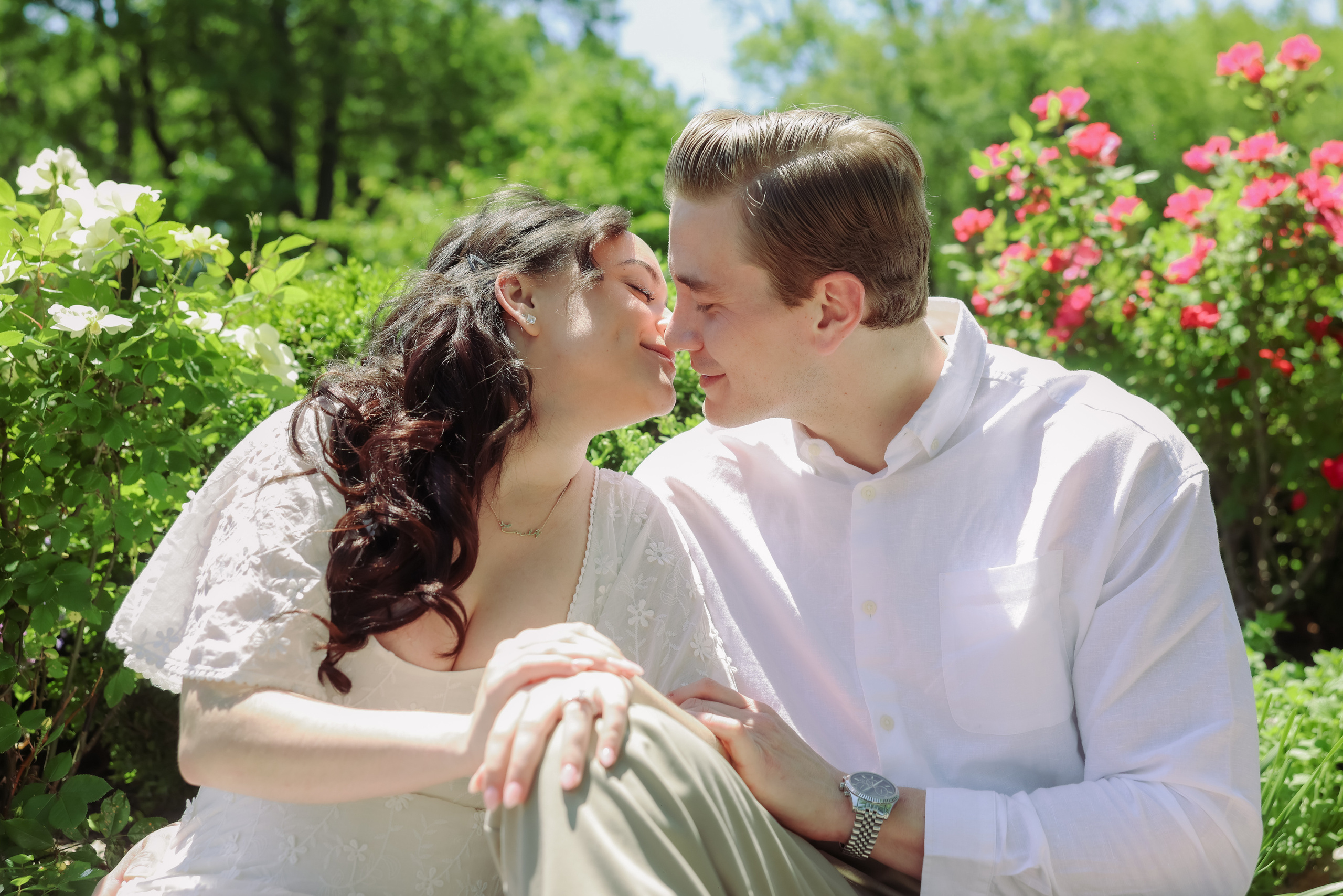 Engagement. Wedding and Event photography, Kisses + Veil