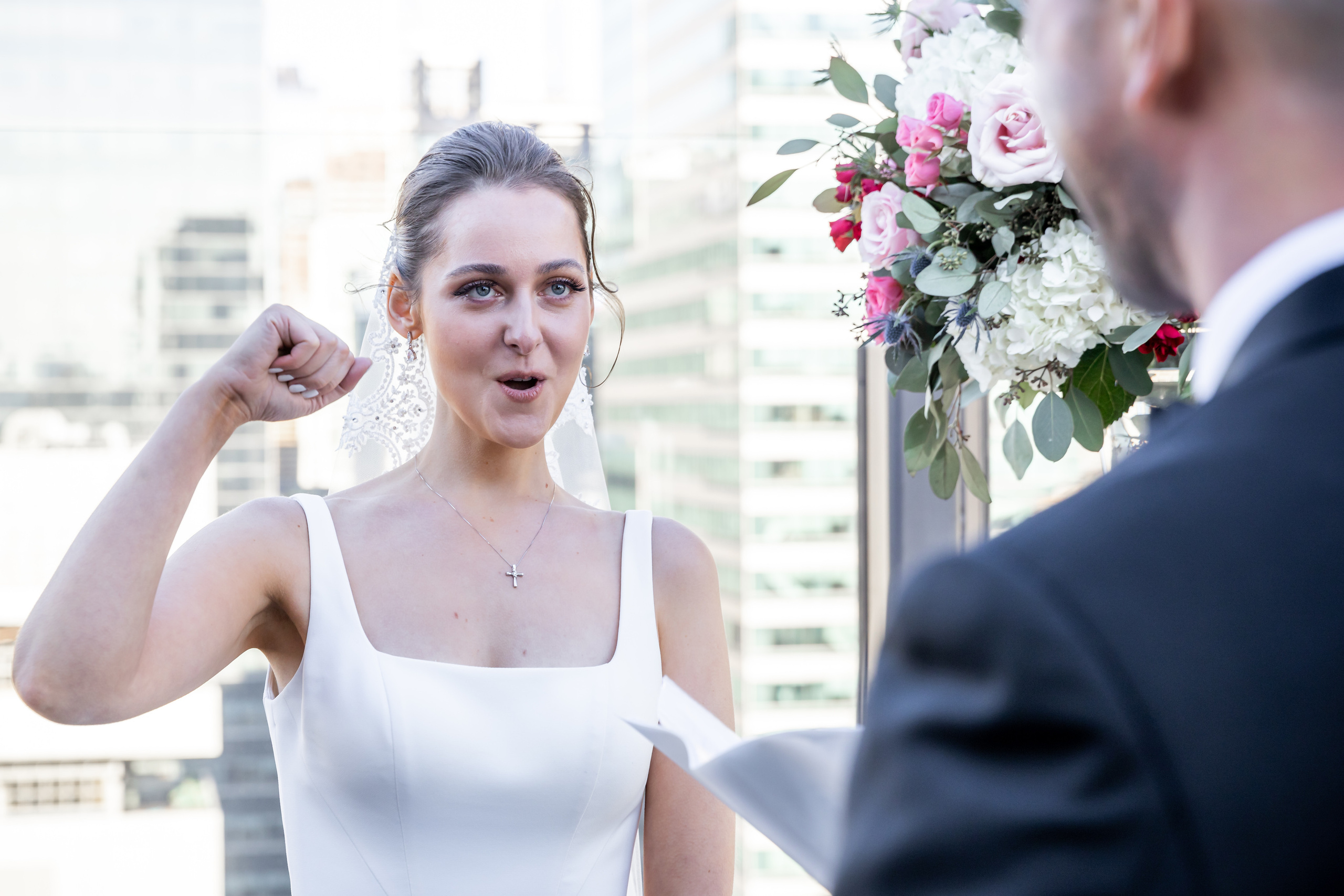 Angela and Alex. Wedding and Event photography, Kisses + Veil